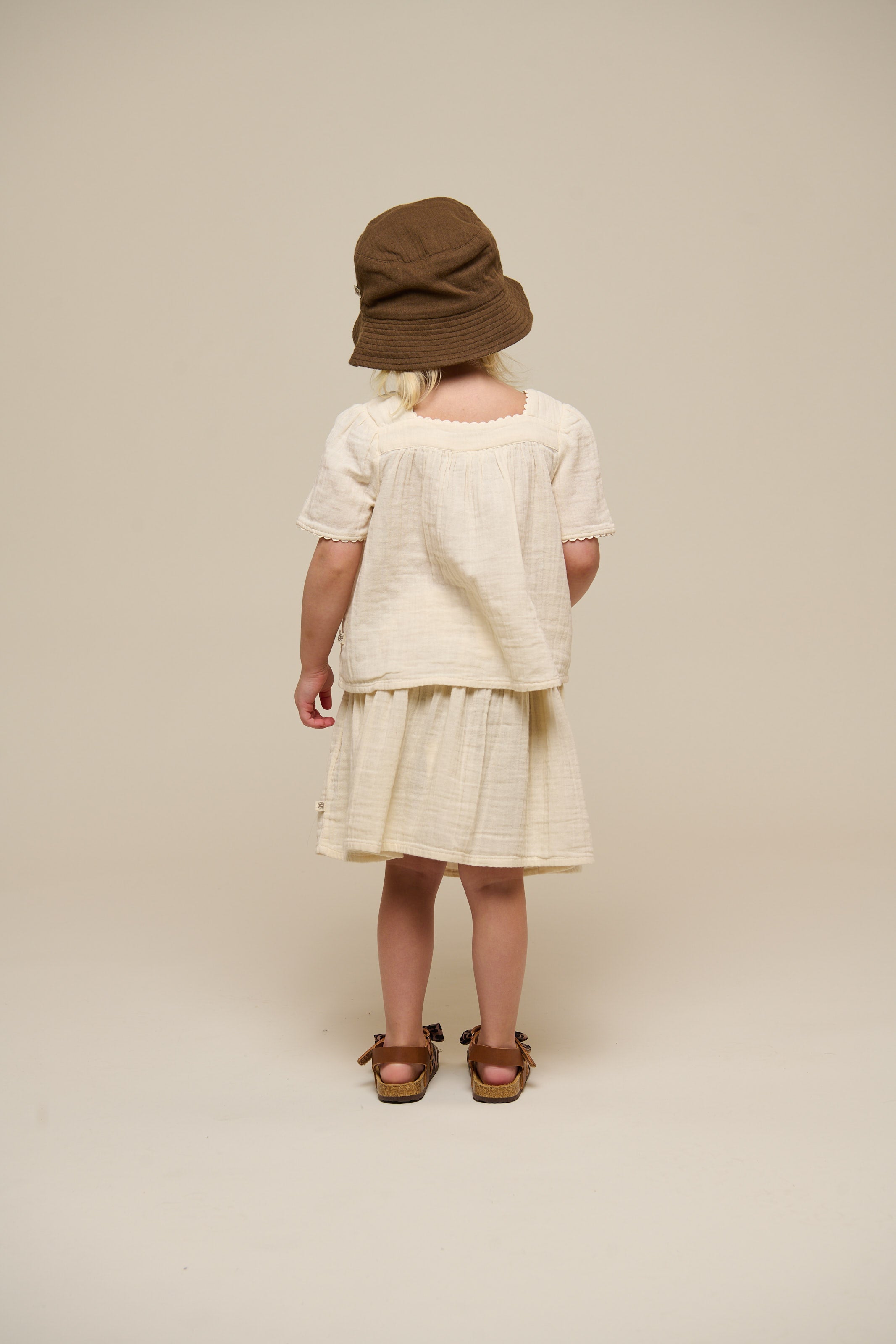 Gaze Korte Mouwen Blouse - Kids - Off White | 100918 Jasmine