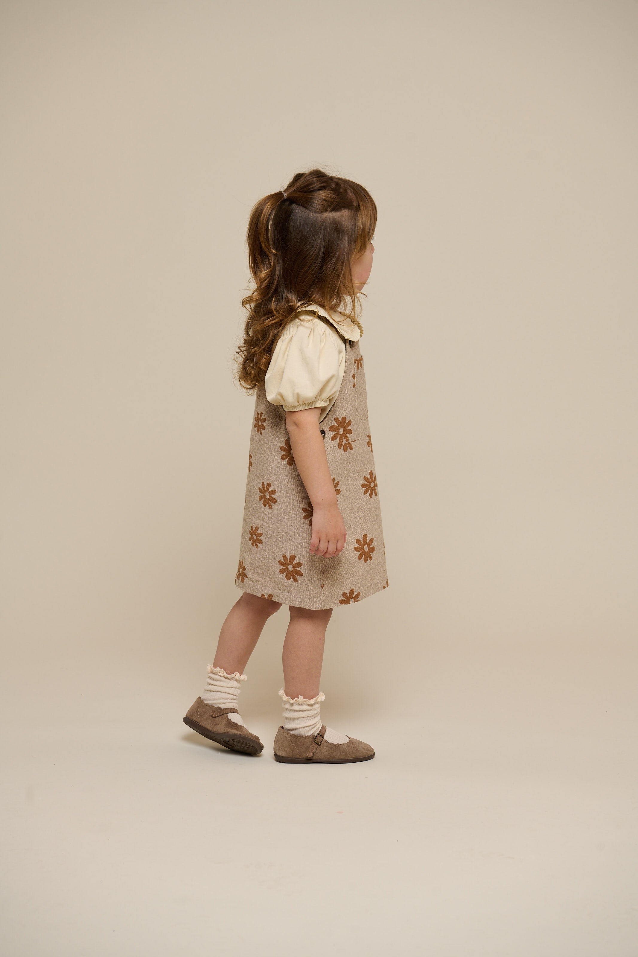 Bedrukte Katoenen Spencer - Kids - Sand | 101209 Molly