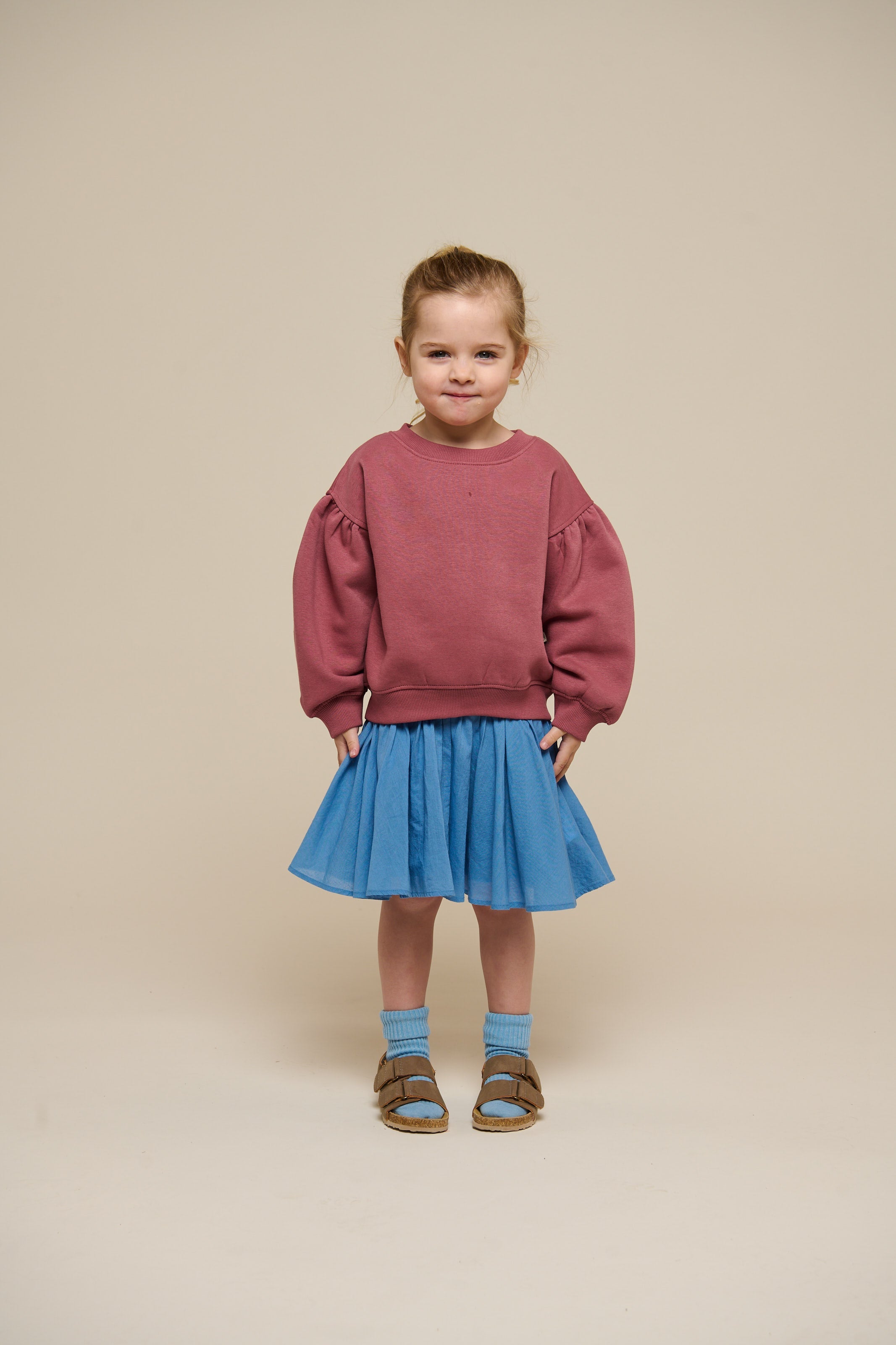 Sweatshirt met strikdetail - Kids - Vintage Red | 100812 Ruth
