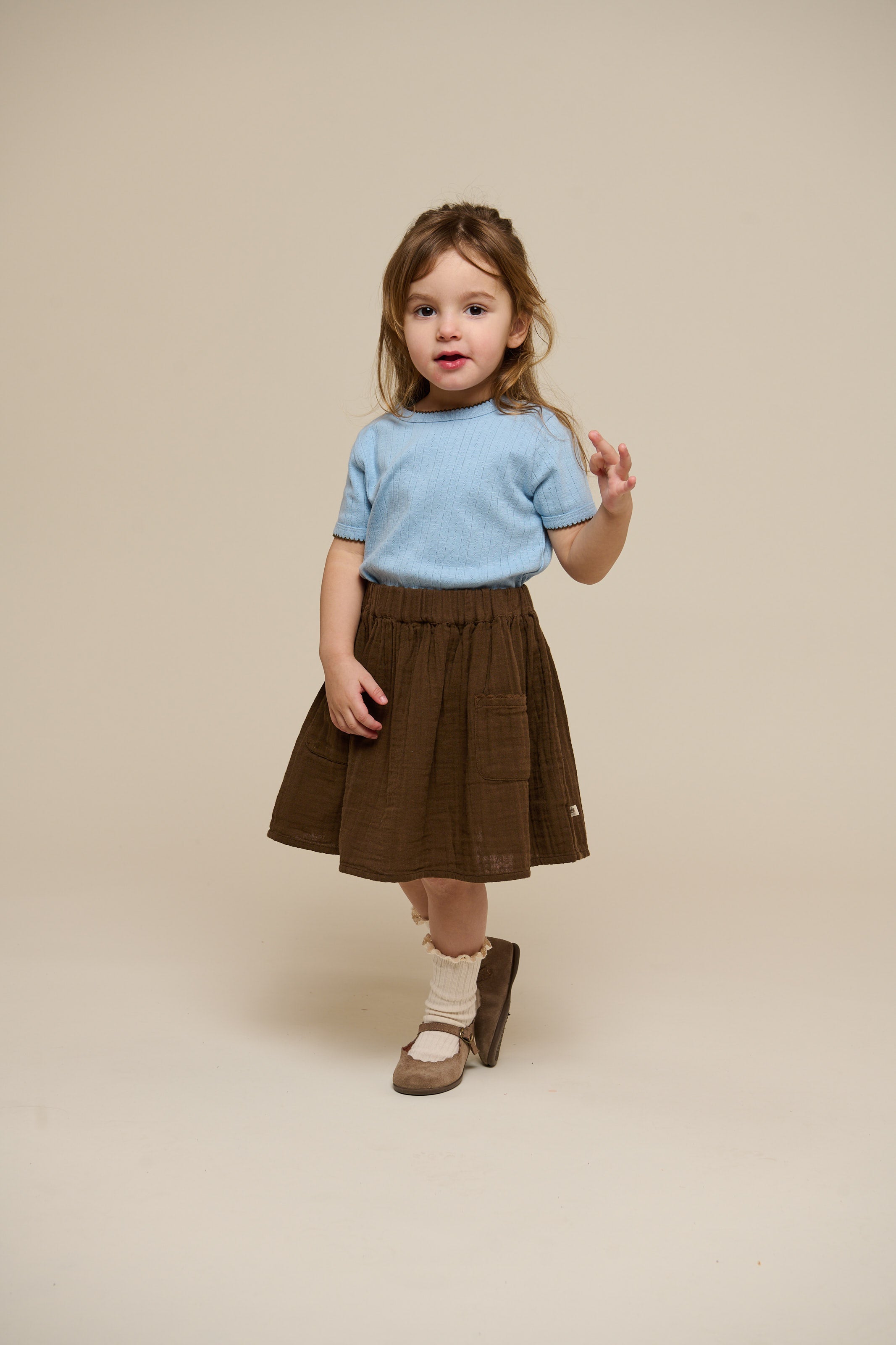 Gaze rok - Kids - Dark Brown | 100934 Jasmine