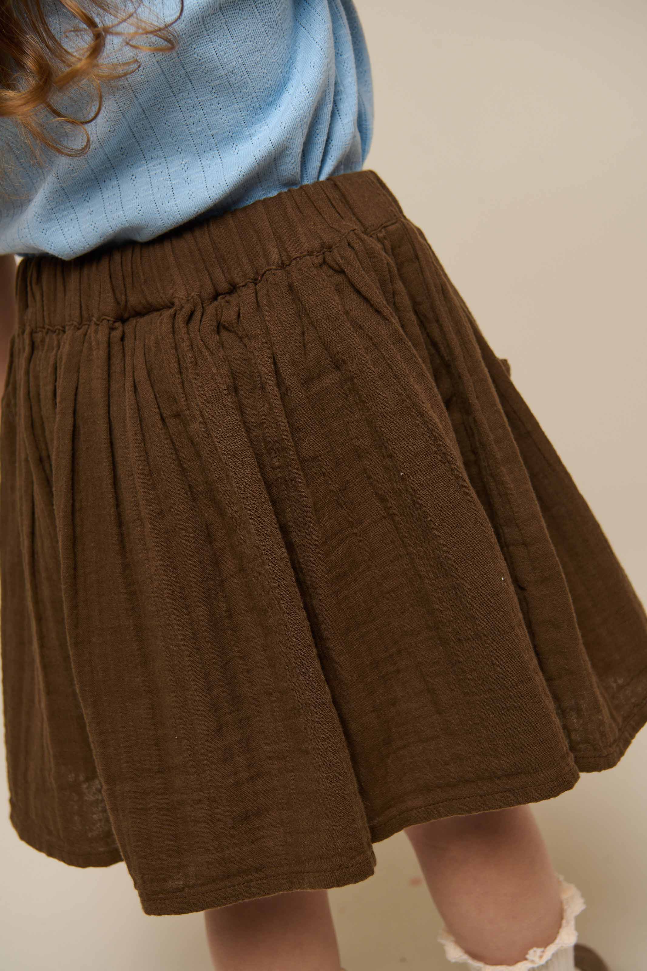 Gaze rok - Kids - Dark Brown | 100934 Jasmine