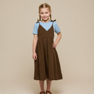Gaze Bandjesjurk - Tween - Dark Brown | 100910 Jasmine