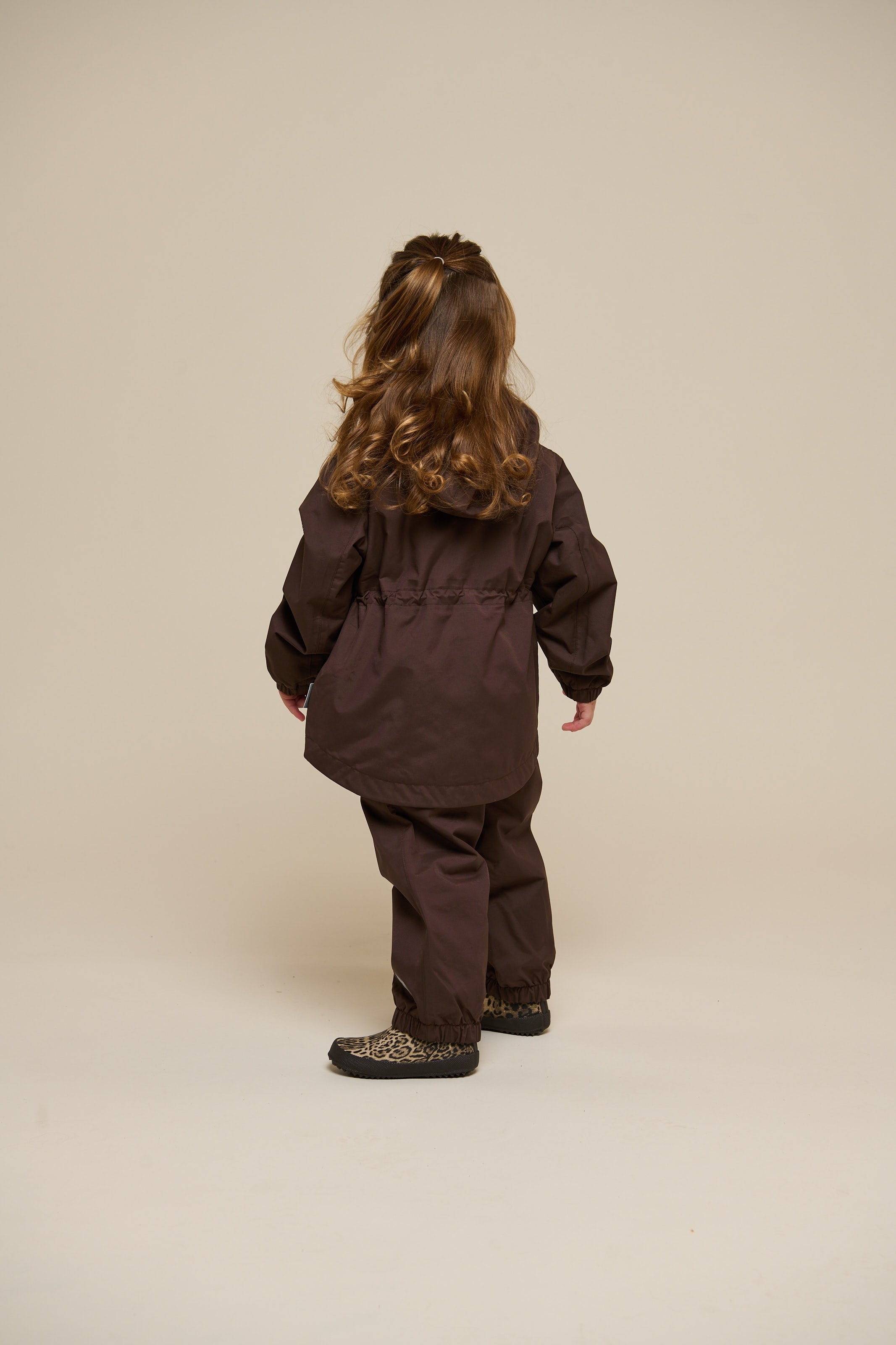 Shell-jas met trekkoord - Kids - Chocolate | 100497 Lucy