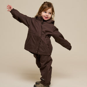 Shell-jas met trekkoord - Kids - Chocolate | 100497 Lucy