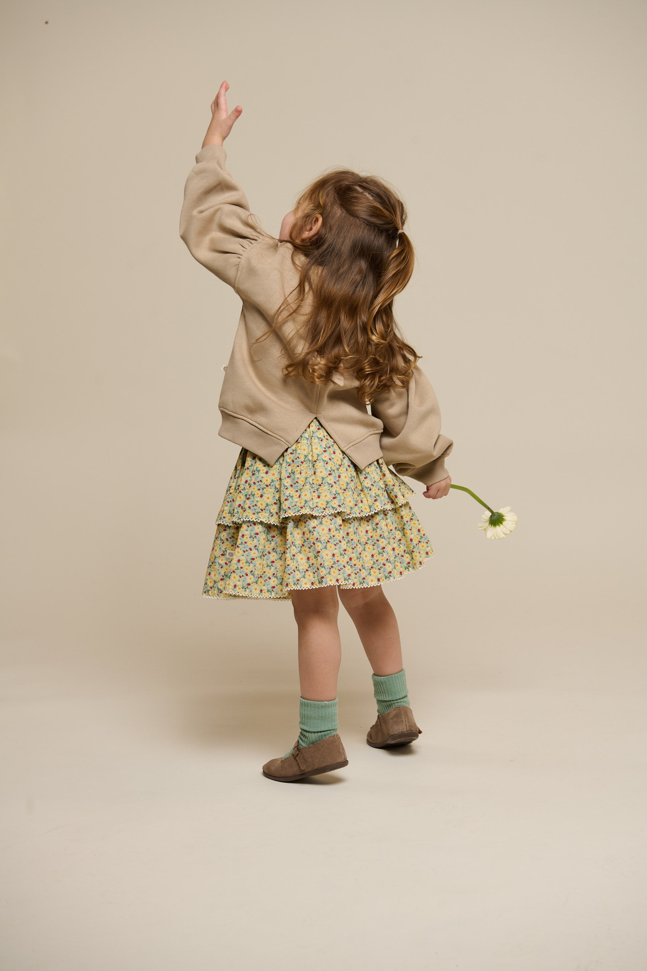 Sweatshirt met strikdetail - Kids - Caffe Latte | 100816 Ruth