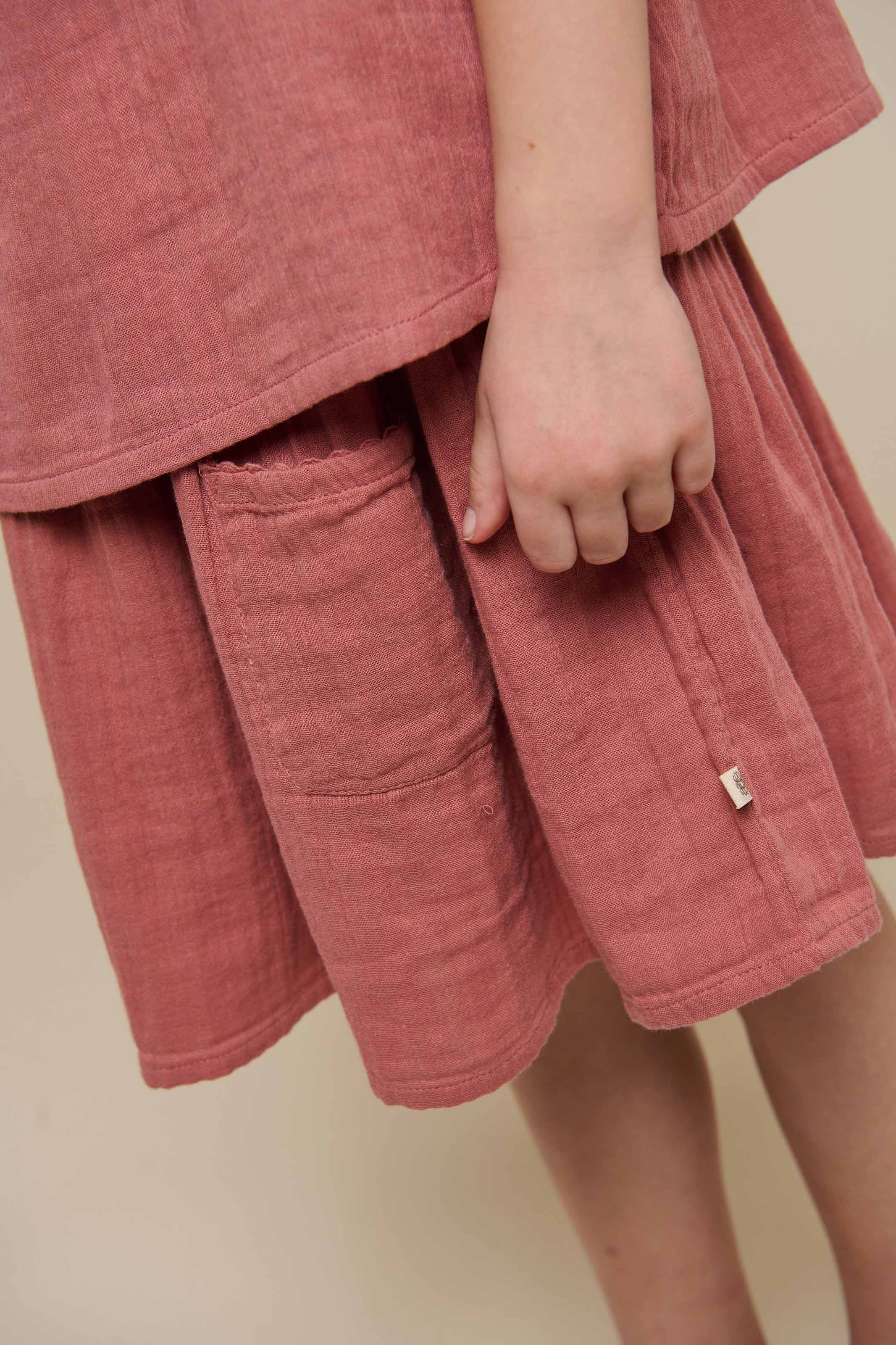 Gaze rok - Tween - Old Rose | 100939 Jasmine