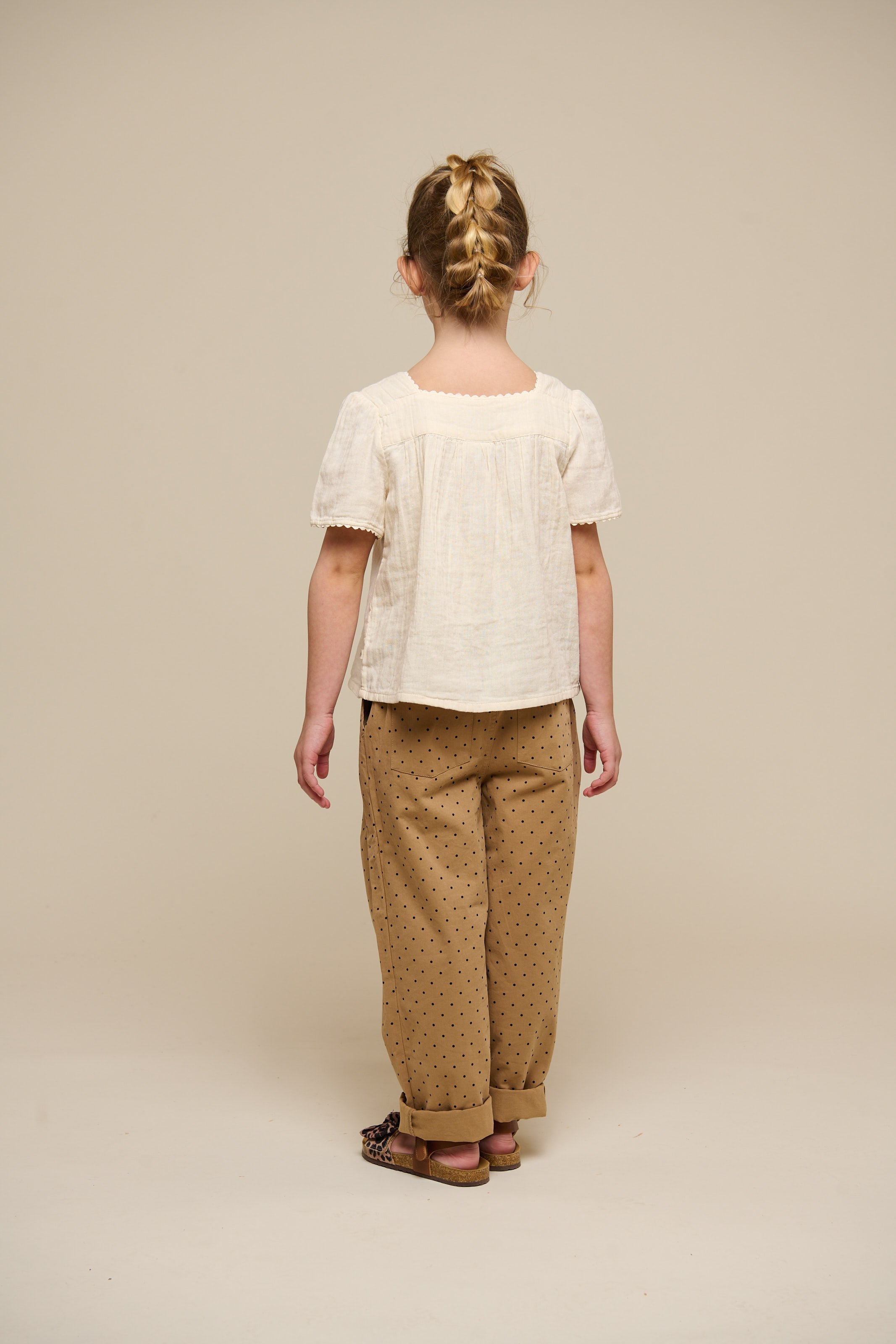 Twill broek met stip - Tween - Beige | 100615 Iris