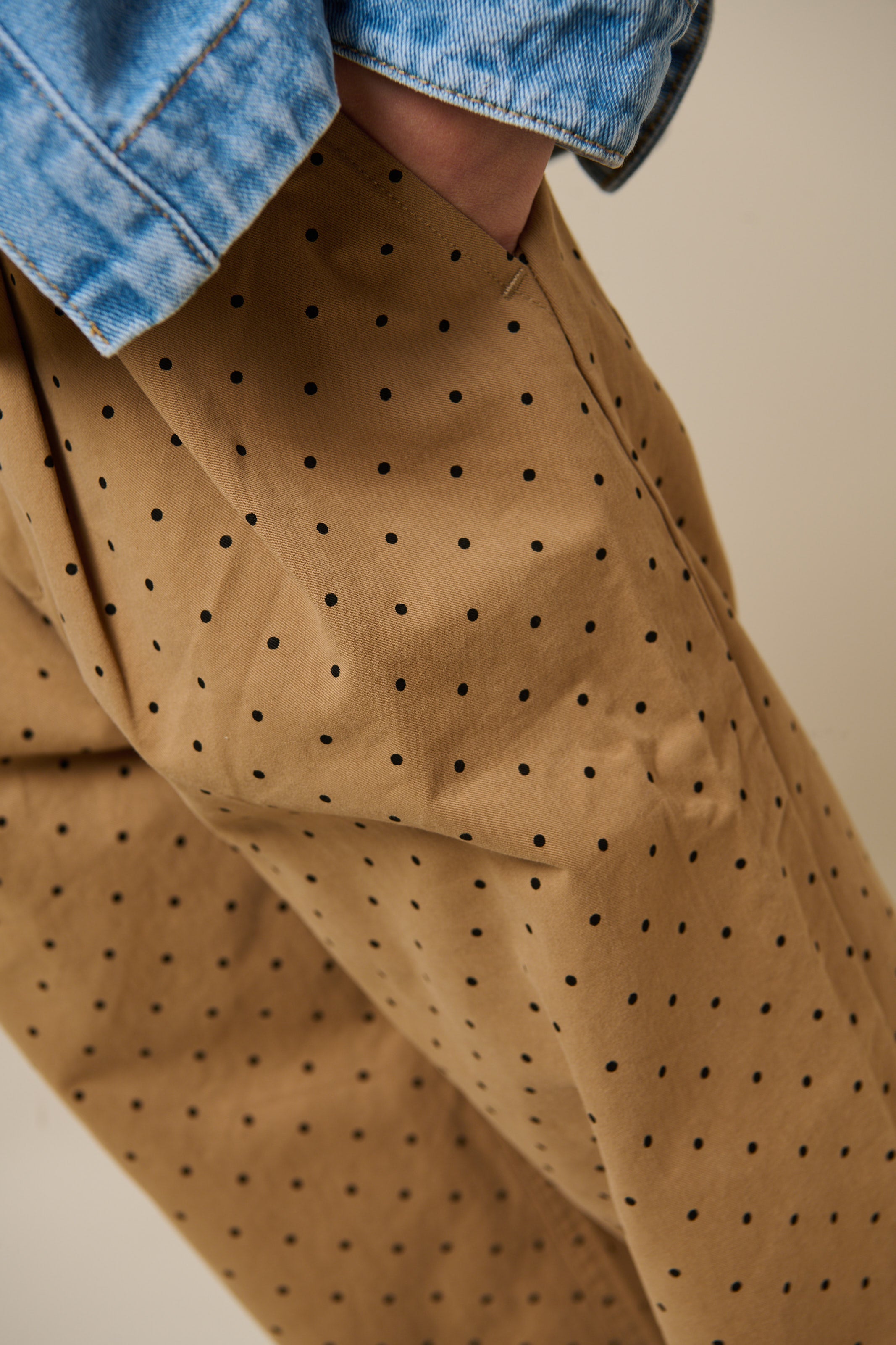 Twill broek met stip - Tween - Beige | 100615 Iris