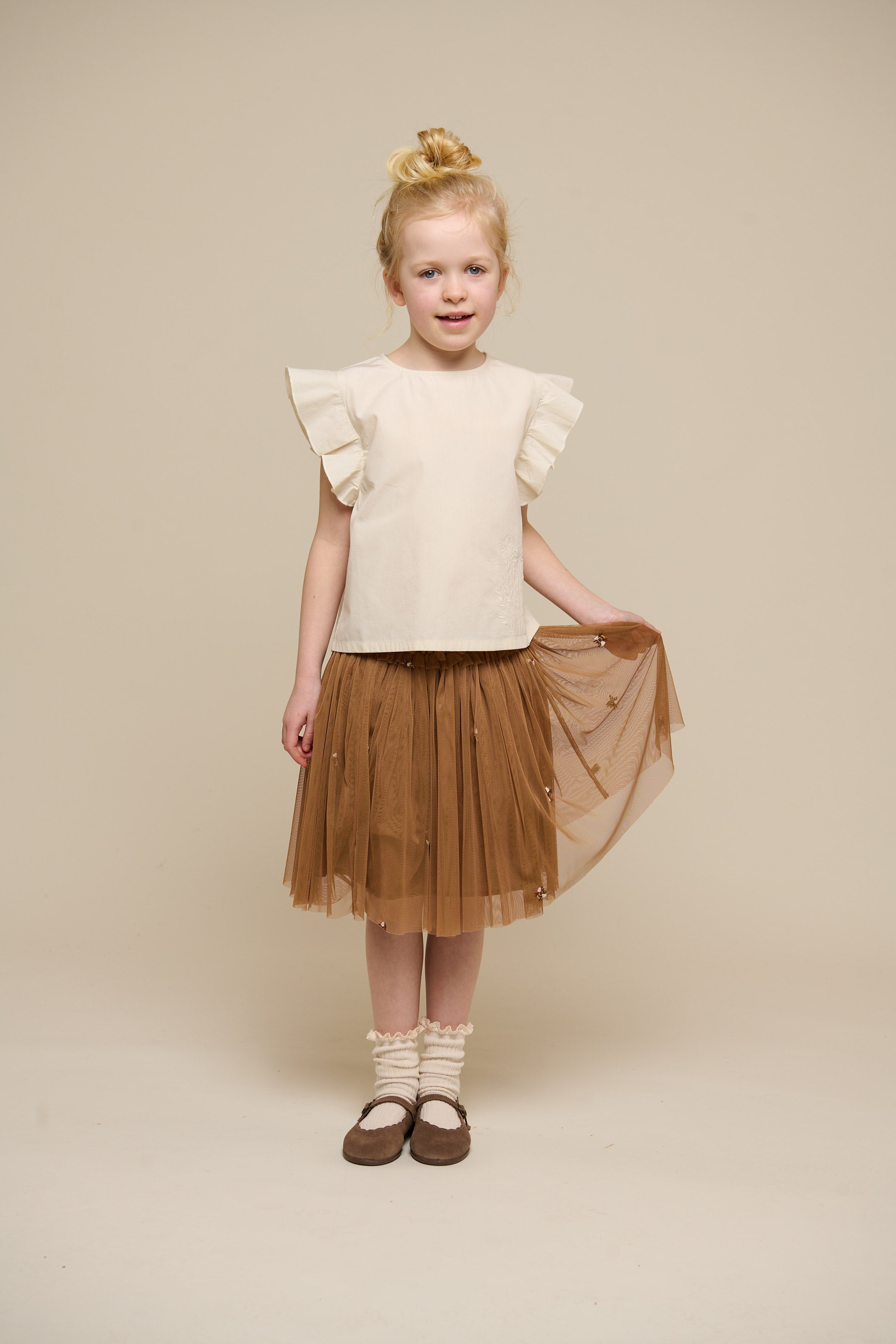 Tule rok met honingbij - Tween - Coconut | 100969 Daisy