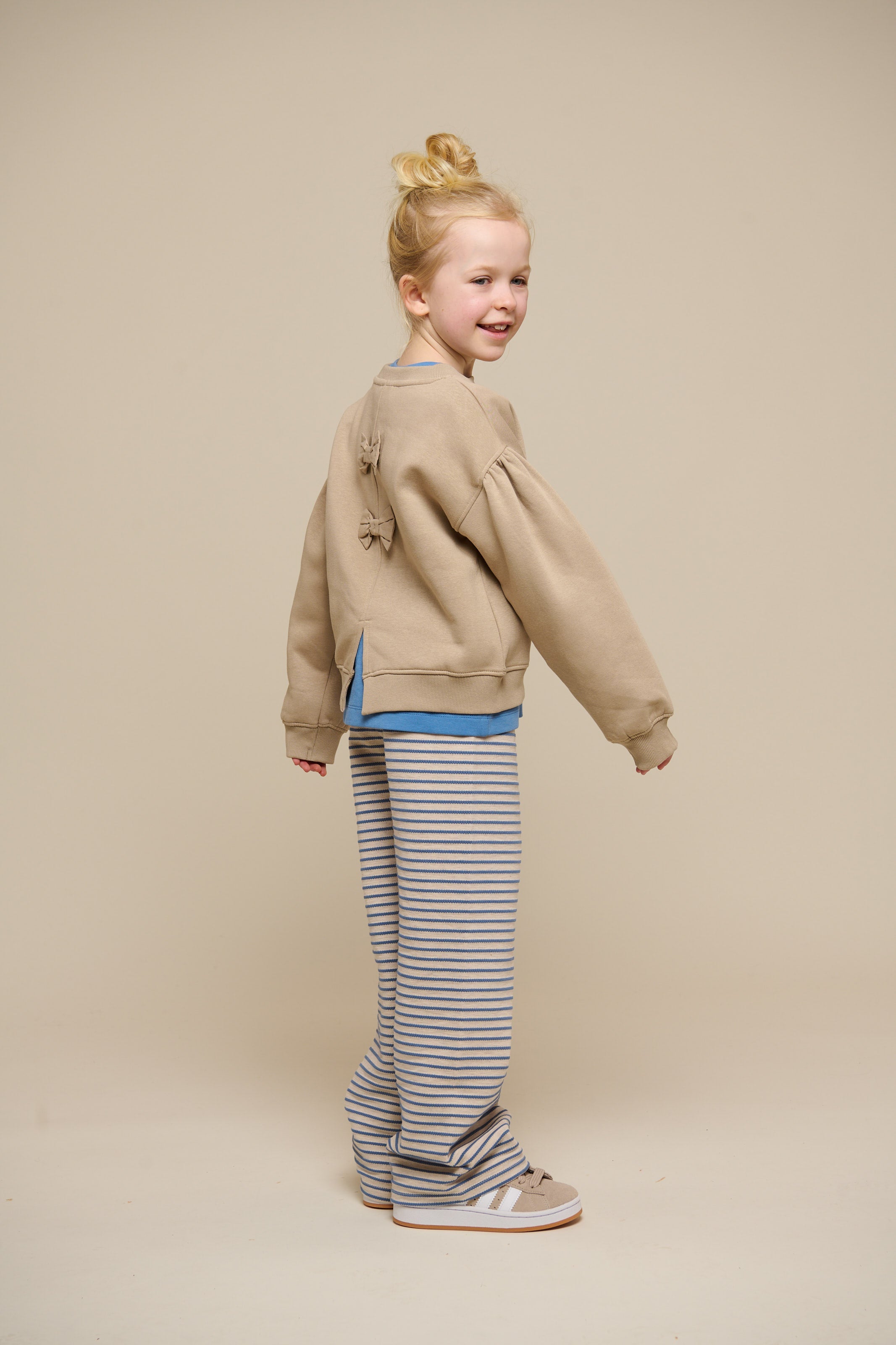Sweatshirt met strikdetail - Tween - Caffe Latte | 100817 Ruth