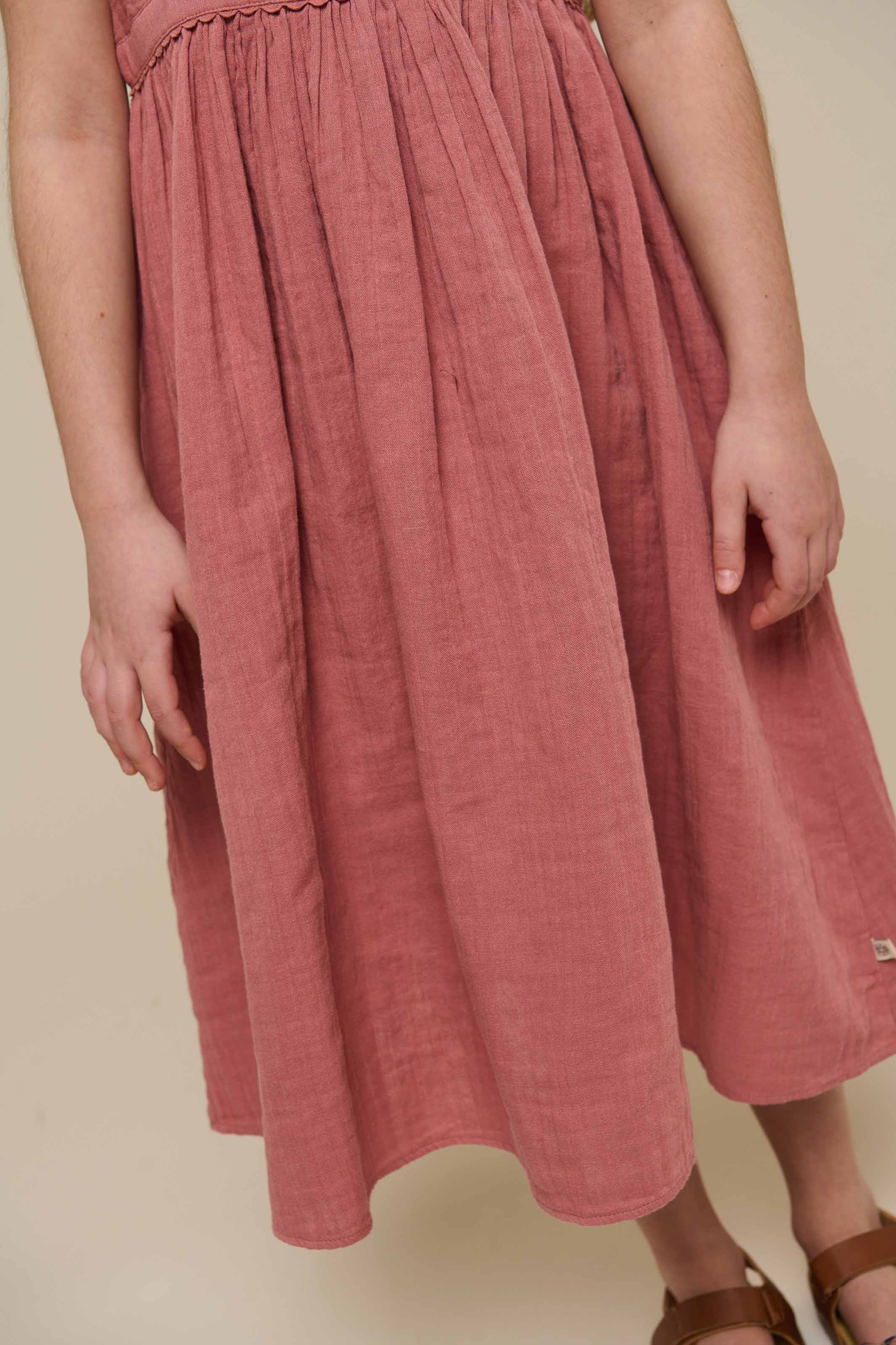 Gaze Bandjes Jurk - Tween - Old Rose | 100912 Jasmine