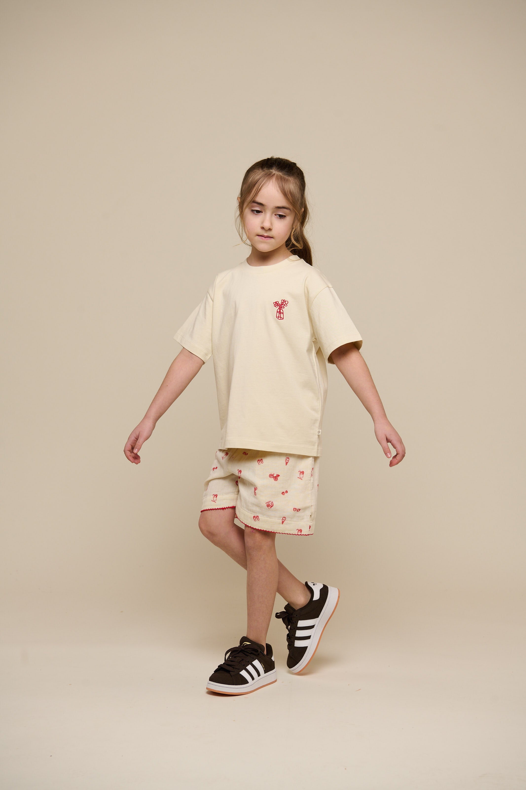 Cool Times T-shirt - Tween - Offwhite | 101248 Kira