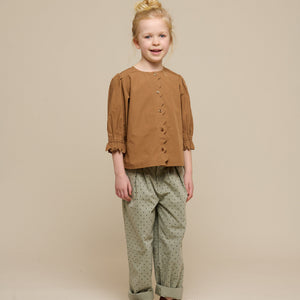 Twill broek met stip - Tween - Dusty Green | 100617 Iris