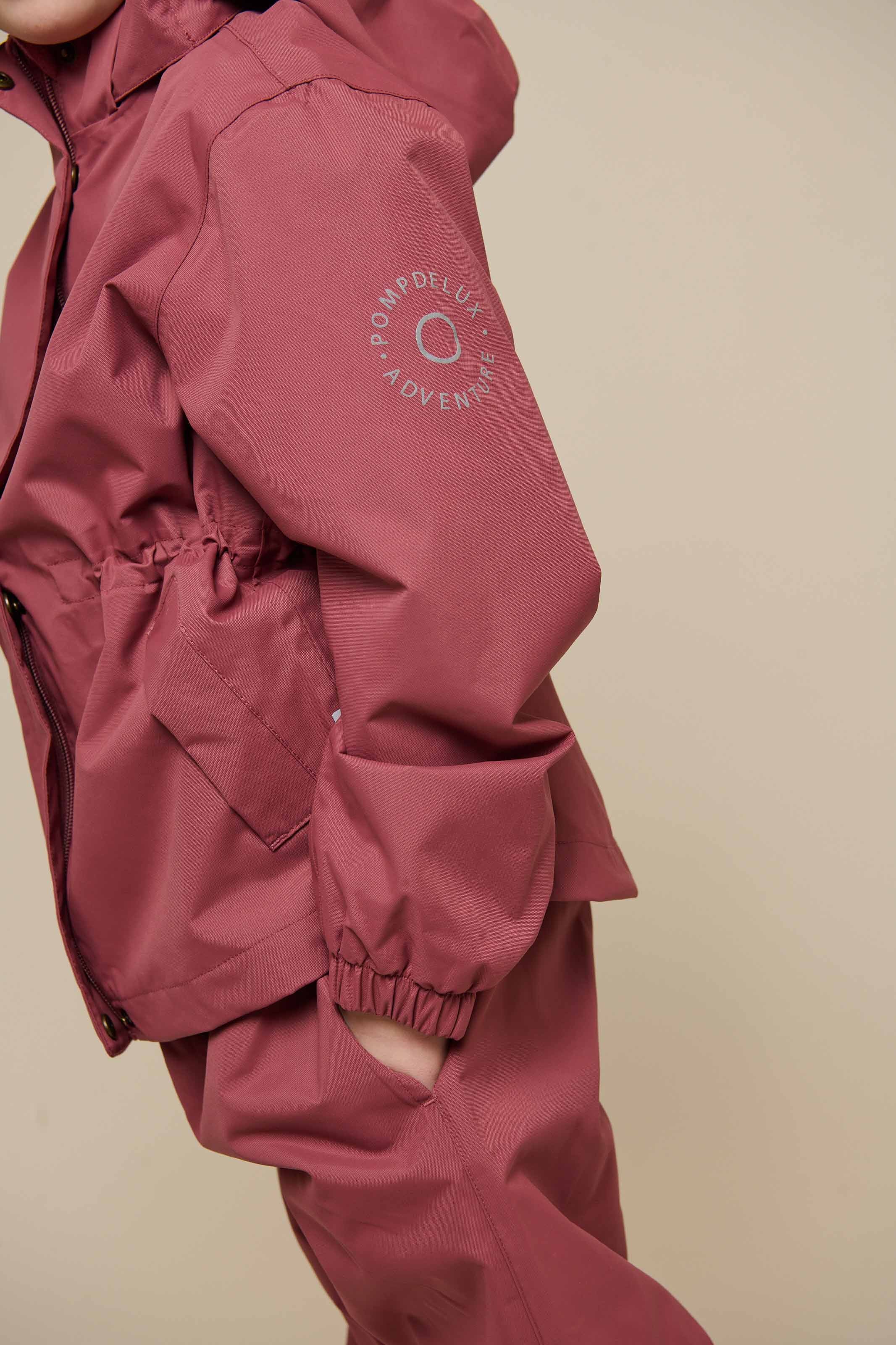 Shell-jas met trekkoord - Tween - Vintage Red | 100496 Lucy