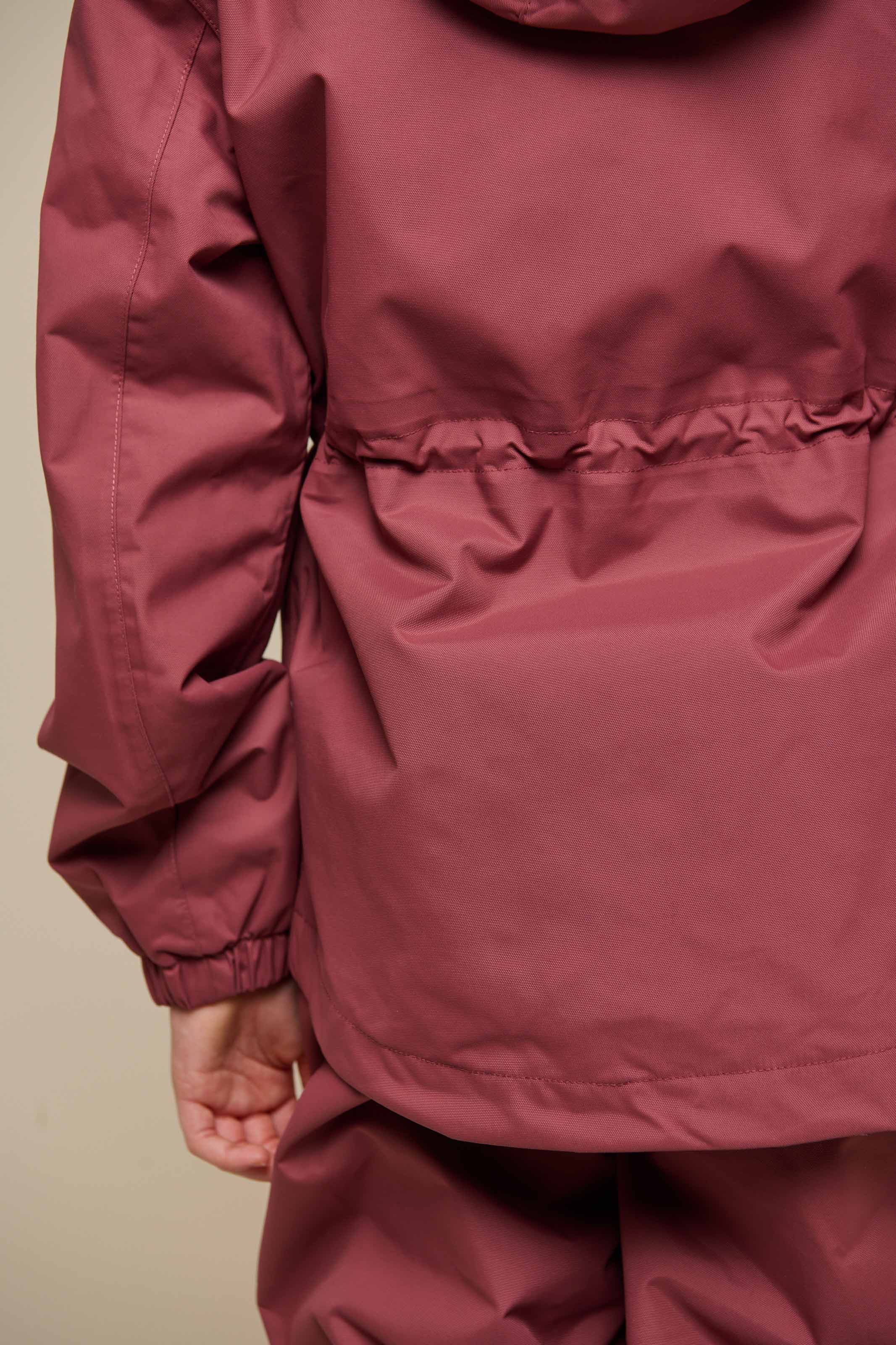 Shell-jas met trekkoord - Tween - Vintage Red | 100496 Lucy