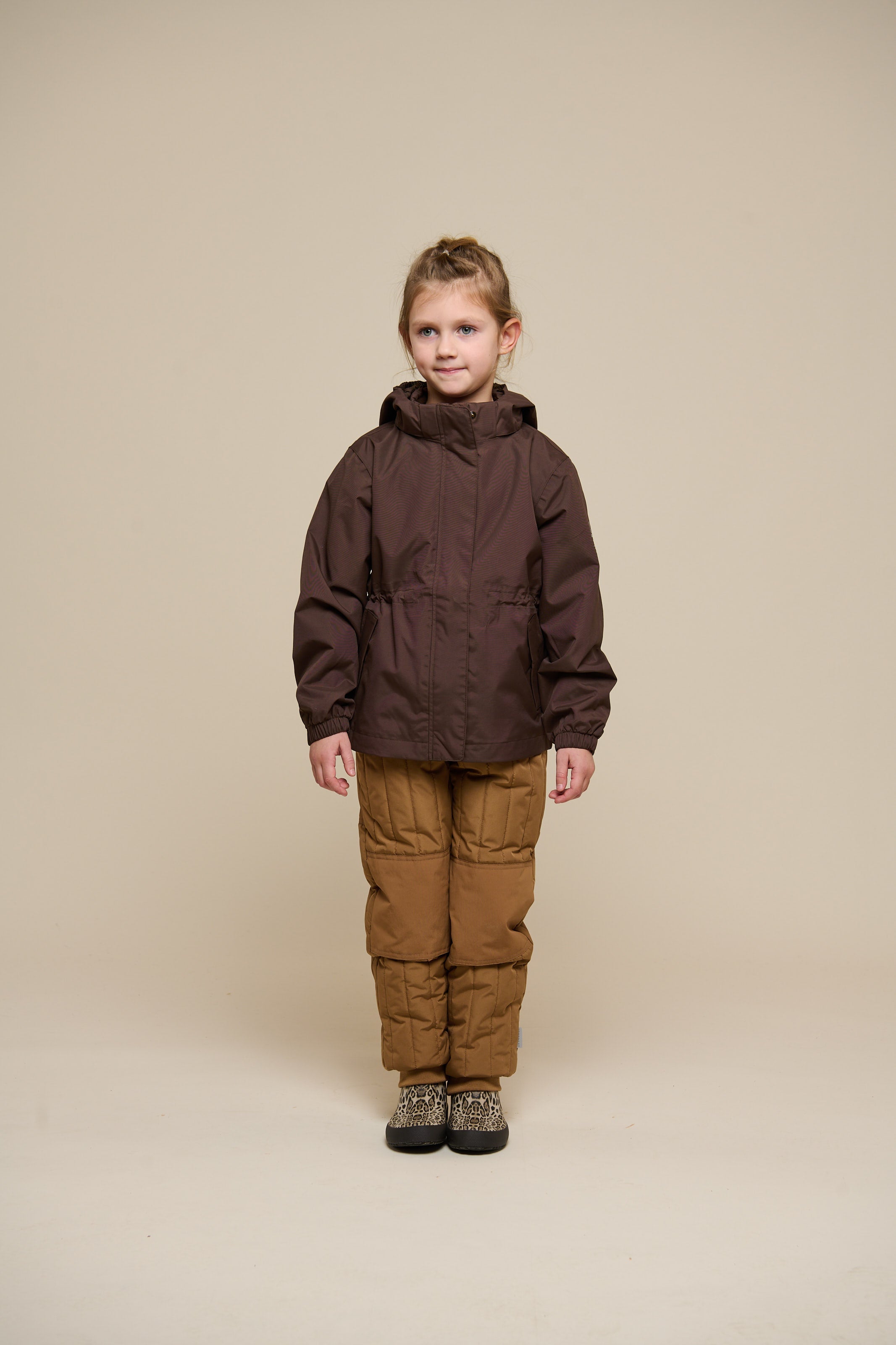 Shell-jas met trekkoord - Tween - Chocolate | 100498 Lucy