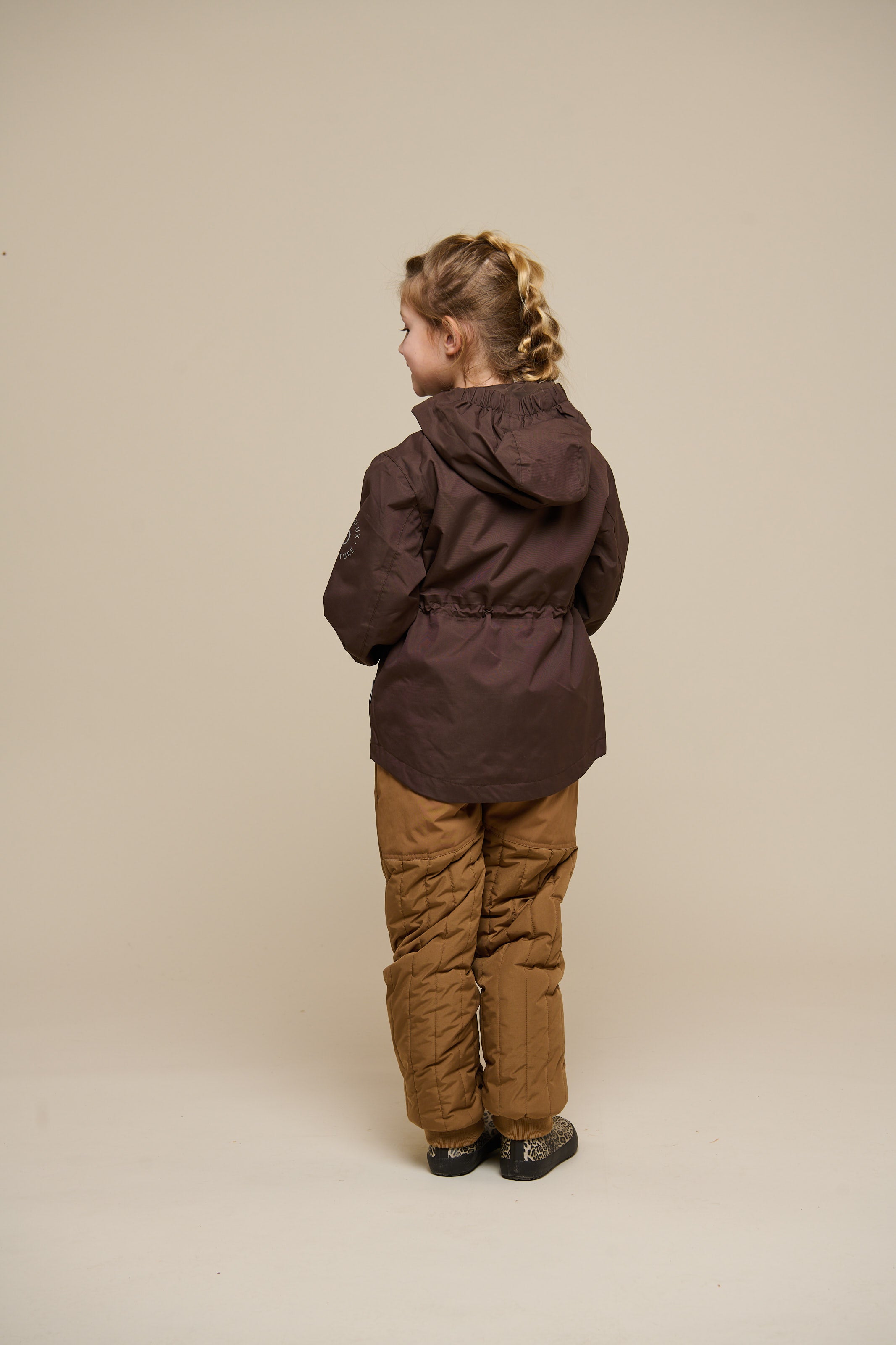 Shell-jas met trekkoord - Tween - Chocolate | 100498 Lucy
