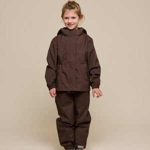 Shell-jas met trekkoord - Tween - Chocolate | 100498 Lucy
