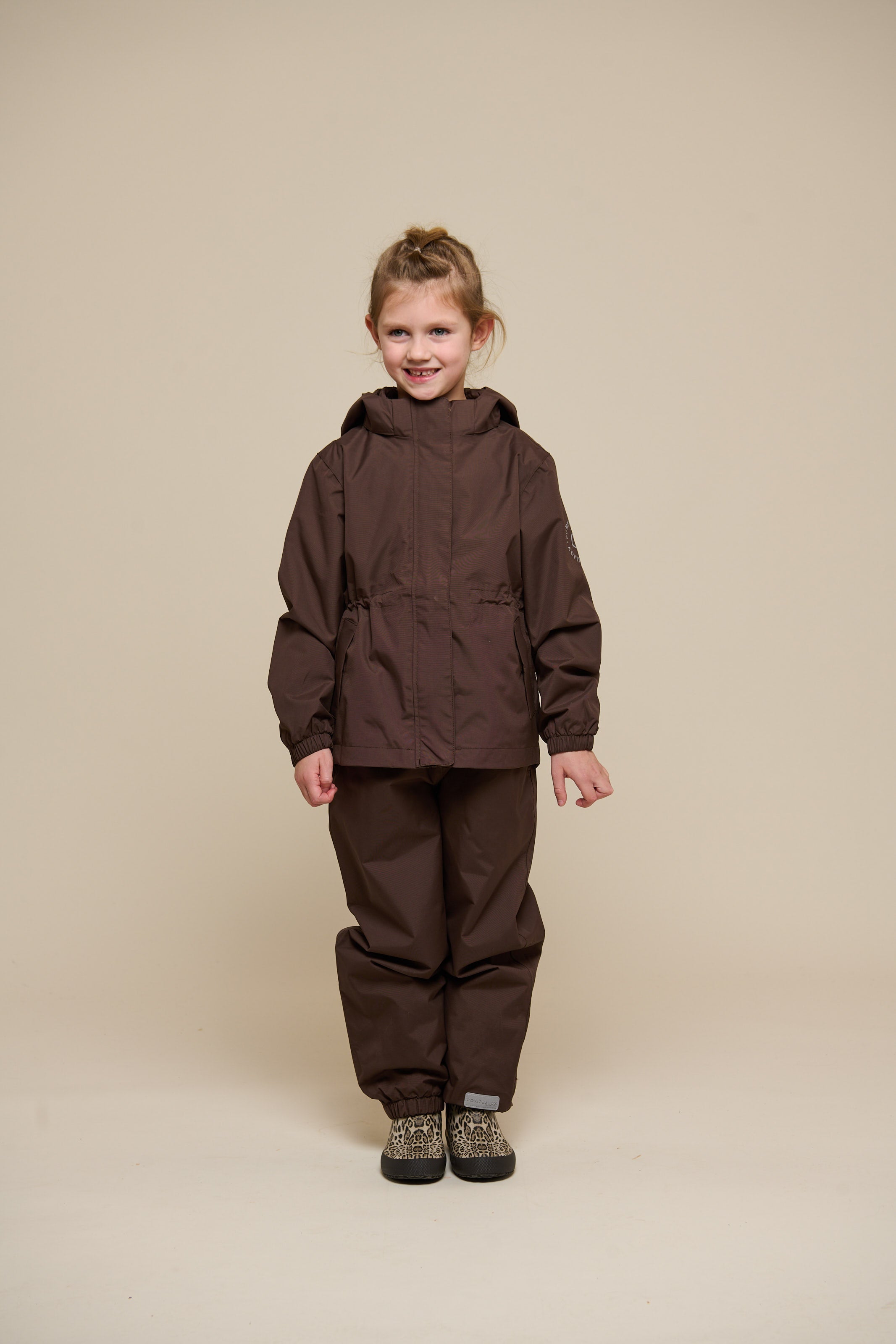 Shell-jas met trekkoord - Tween - Chocolate | 100498 Lucy