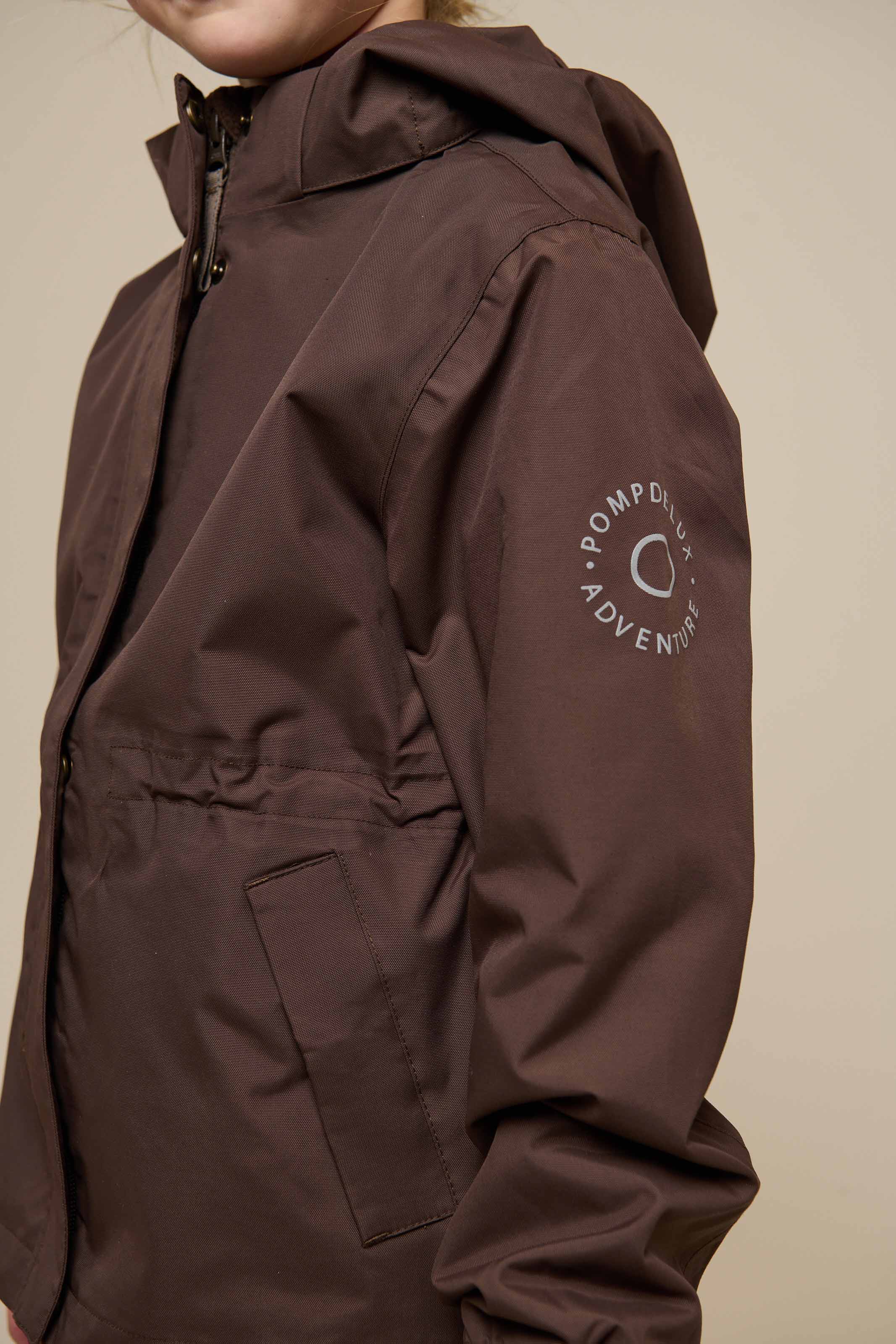 Shell-jas met trekkoord - Tween - Chocolate | 100498 Lucy