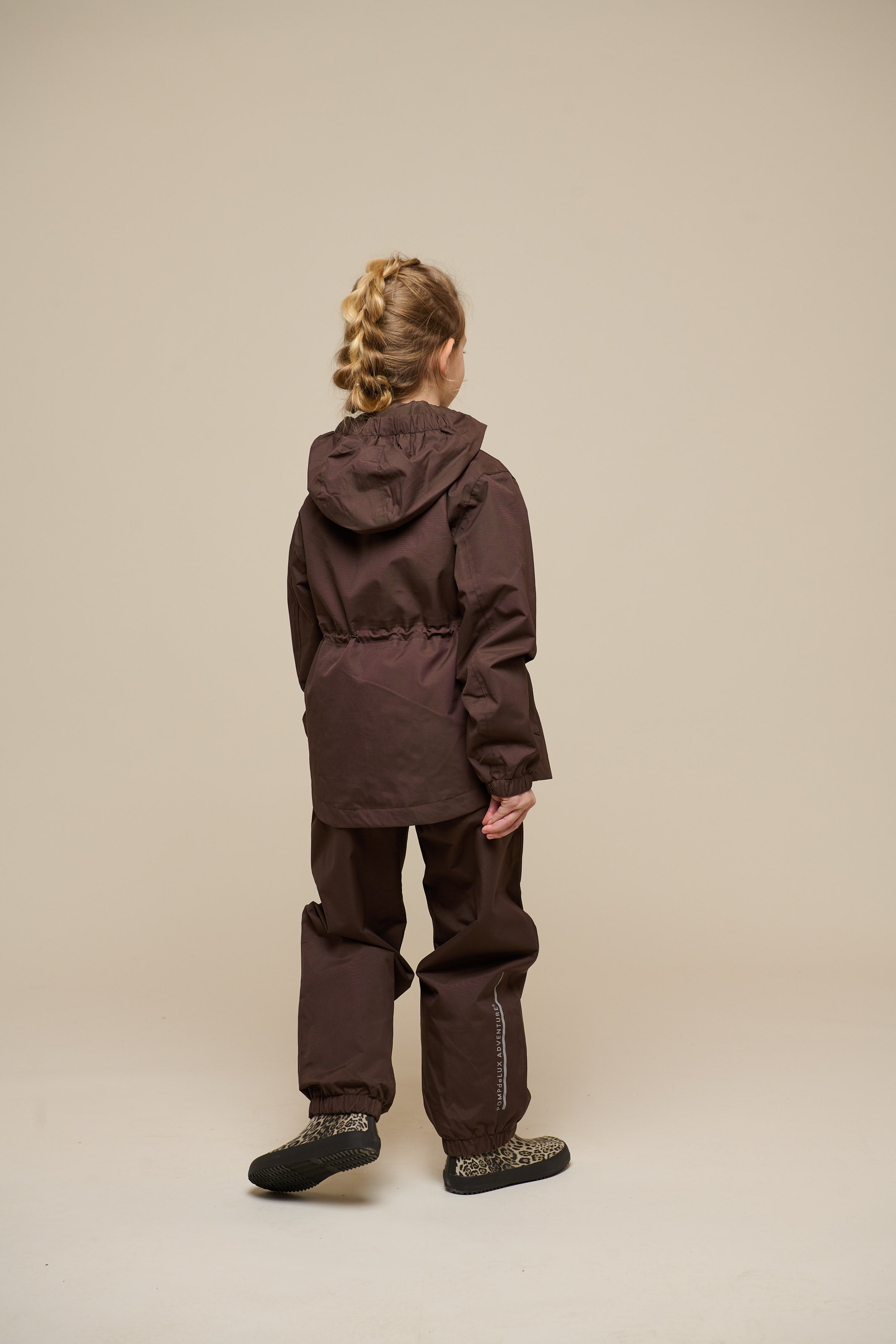 Shell-jas met trekkoord - Tween - Chocolate | 100498 Lucy