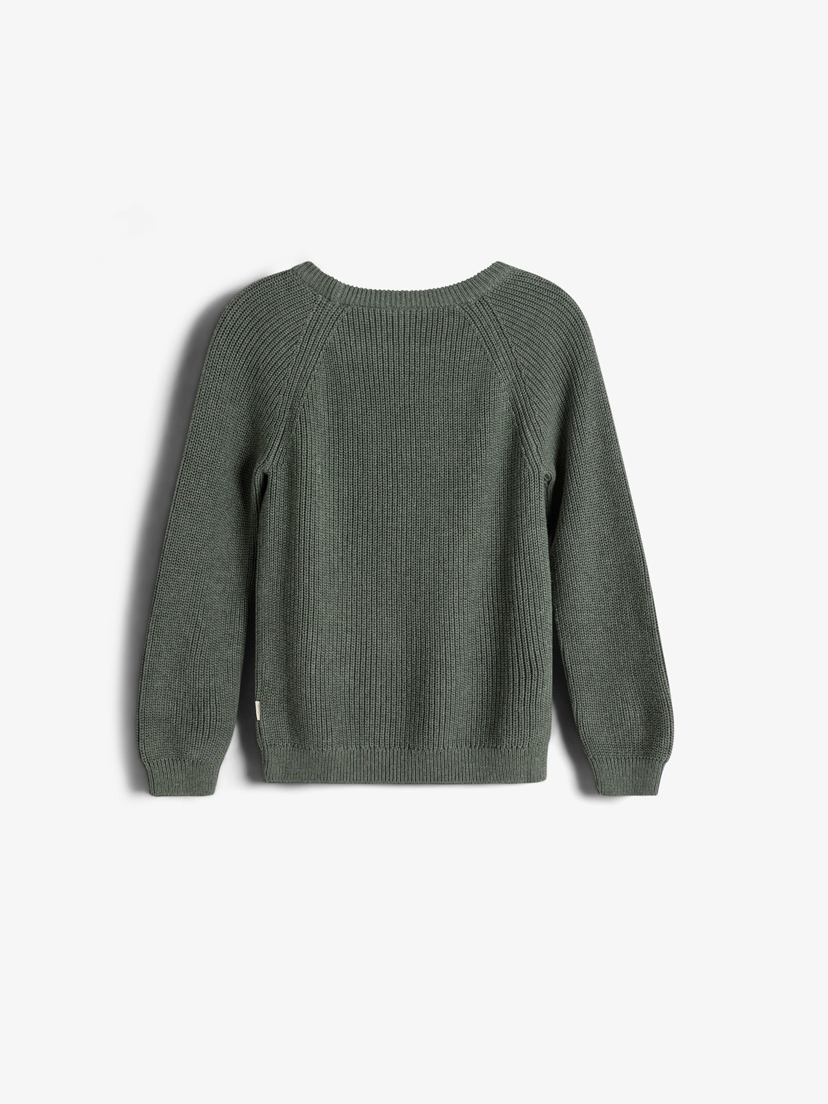 Katoenen gebreide trui - Tweens - Green Melange