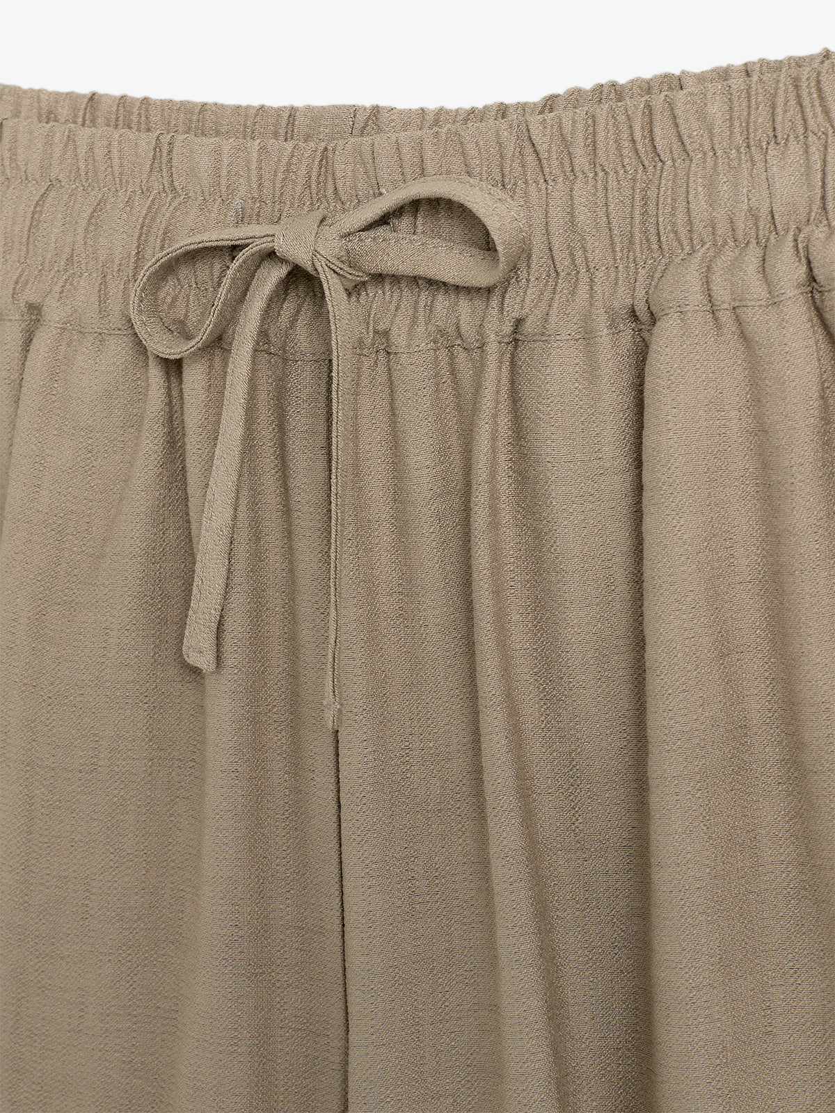 Vloeiende wijde broek - Tweens - Dark Beige