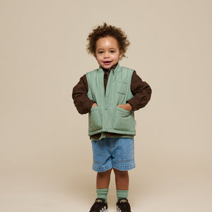 Thermo Tech Gilet - Kids - Dusty Green | 101116 Athur