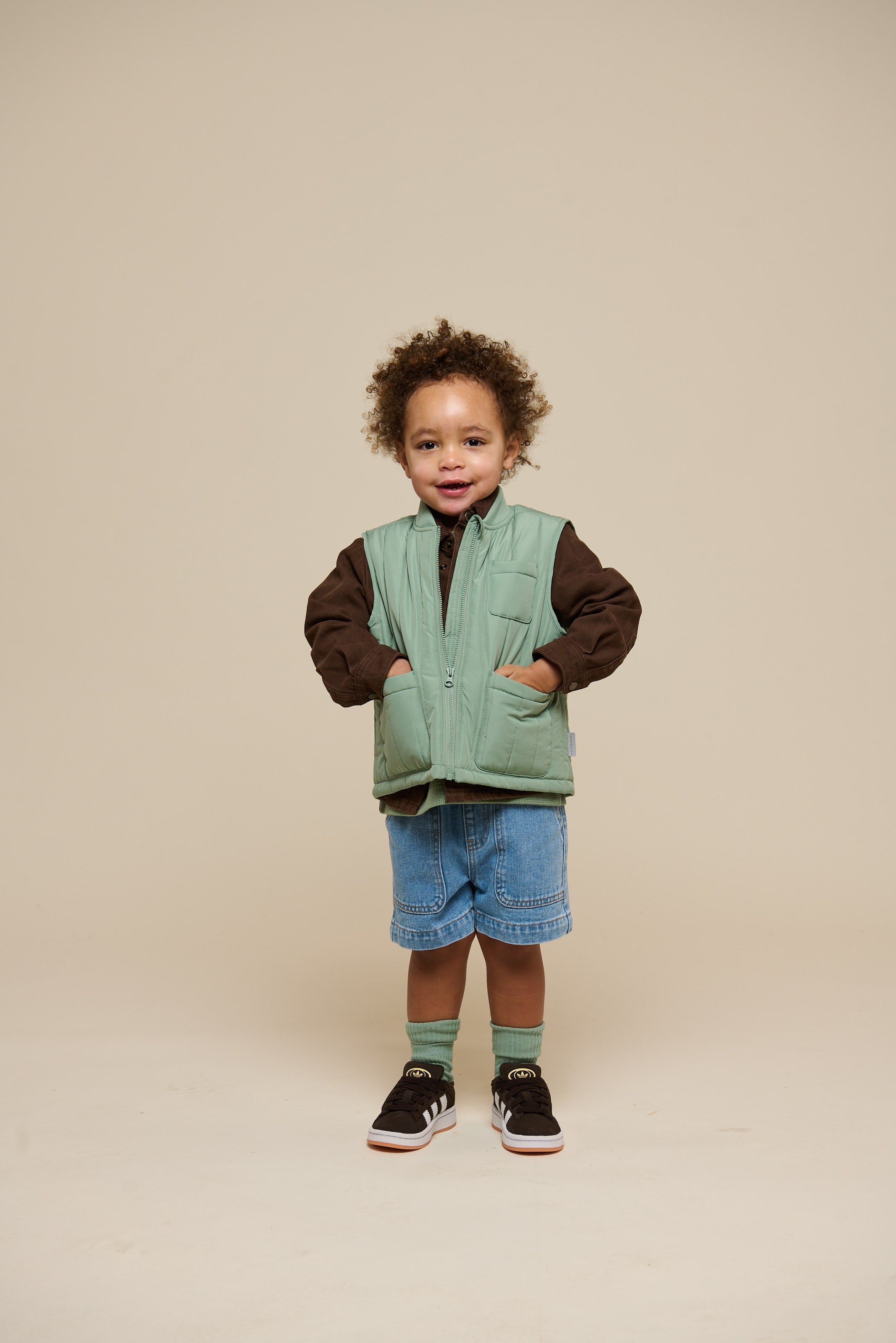 Pull-on Denim Shorts - Kids - Light Blue Denim | 101026 Gavin