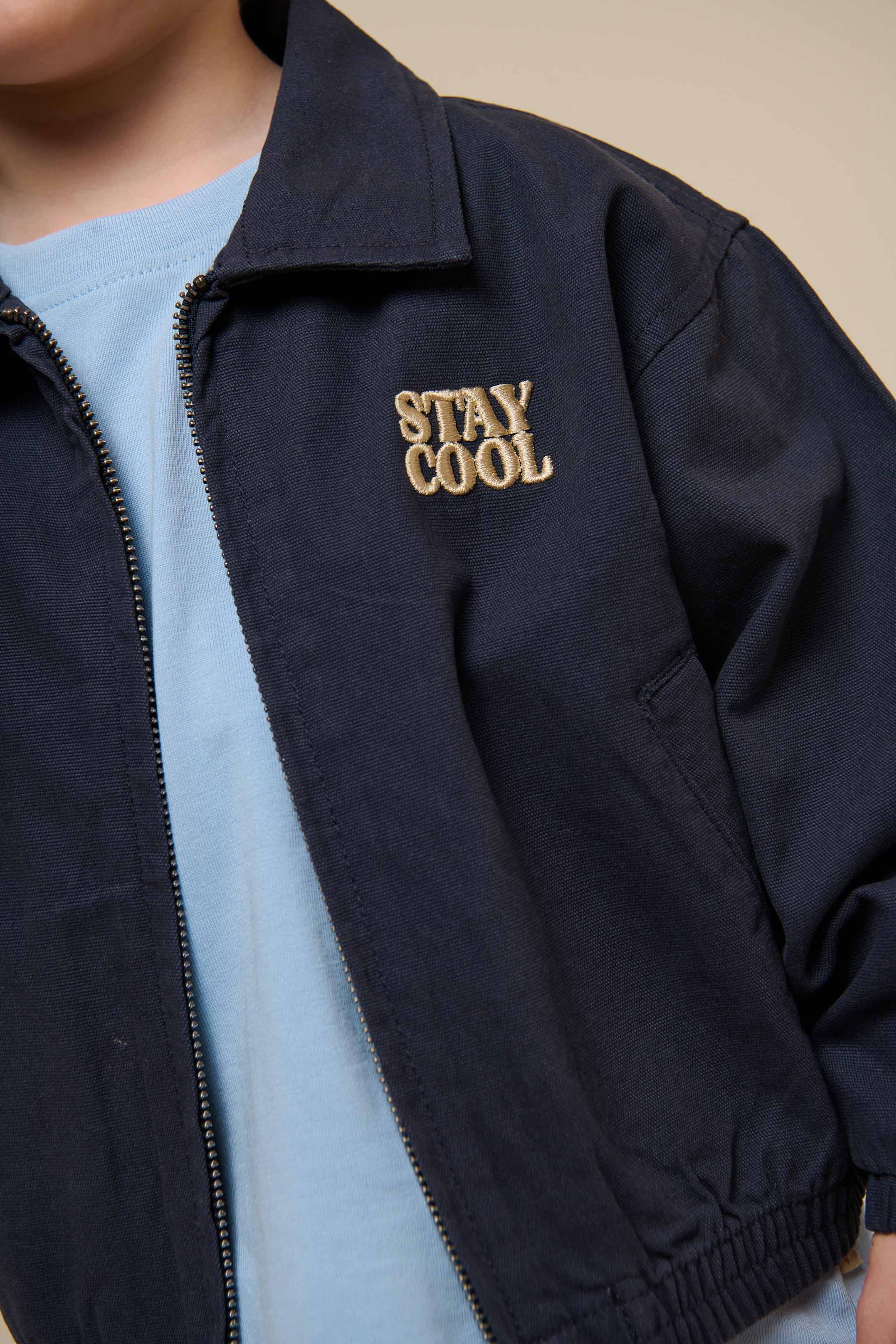 Canvas Bomberjack - Kids - Navy | 101138 Isack