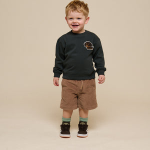 Sweatshirt met ronde hals - Kids - Forest Green Melange | 100892 Justin