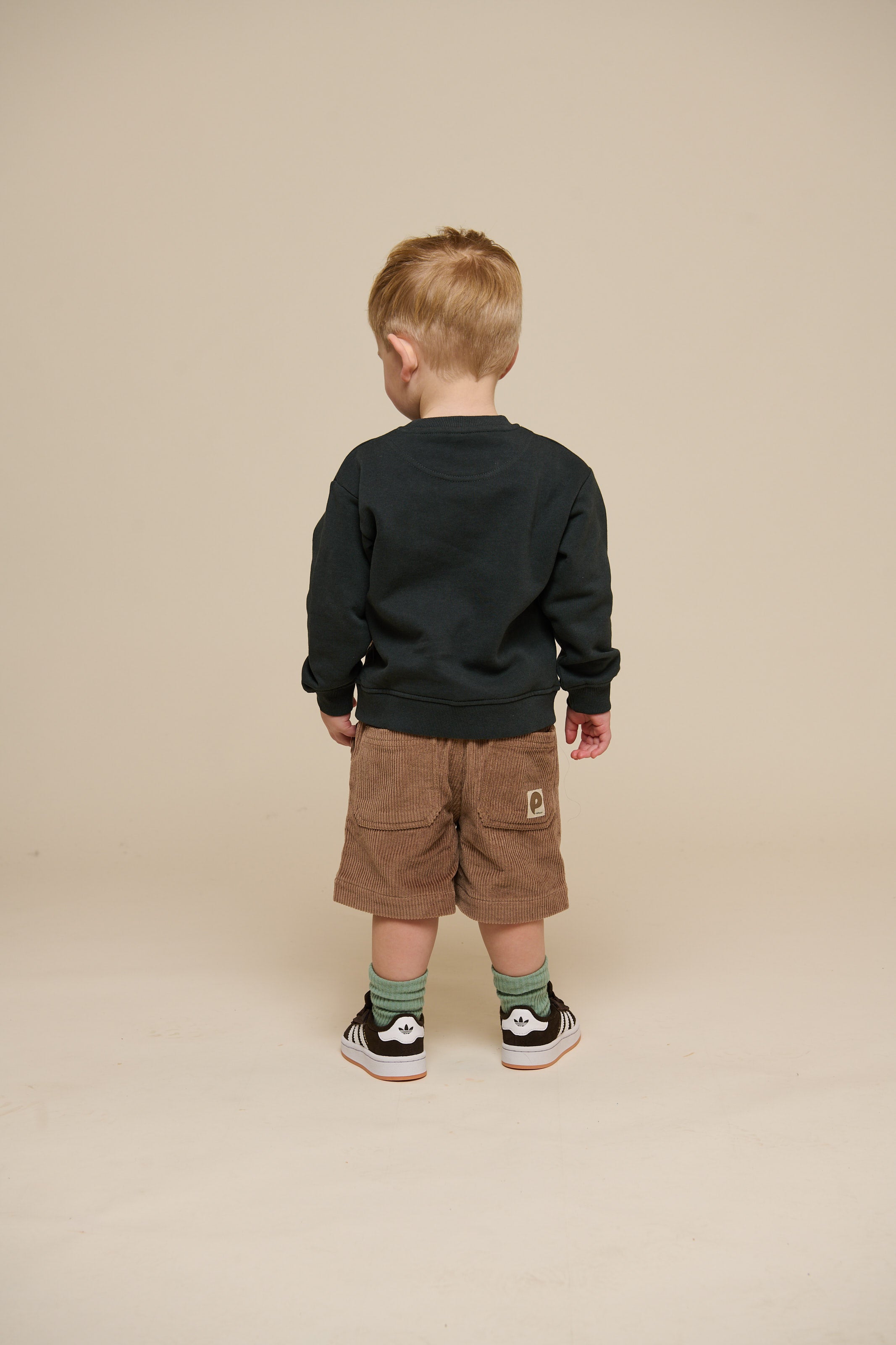Pull-On Ribfluwelen Shorts - Kids - Khaki | 101102 Tobias