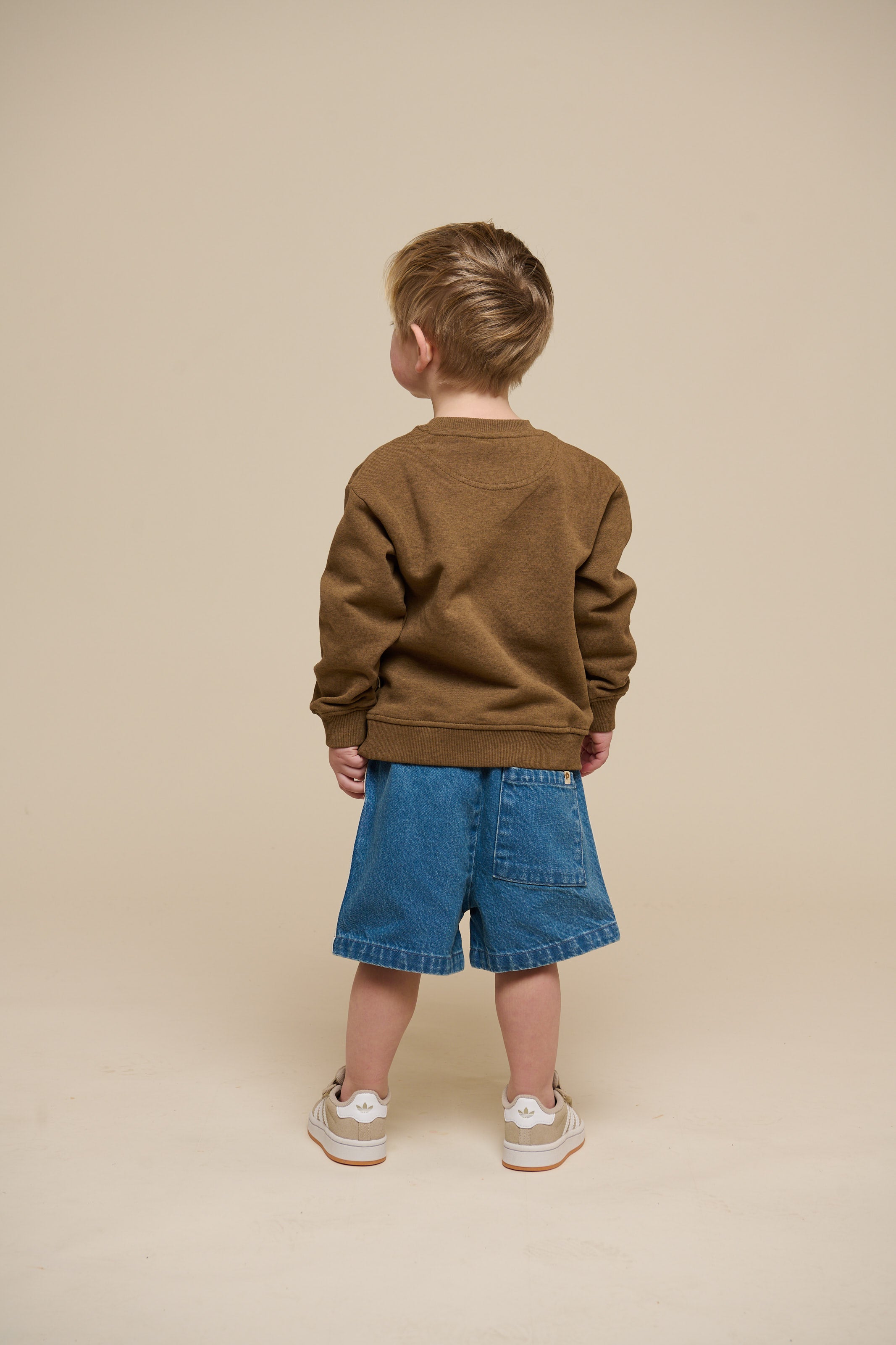 Sweatshirt met ronde hals - Kids - Coffe Melange | 100890 Justin
