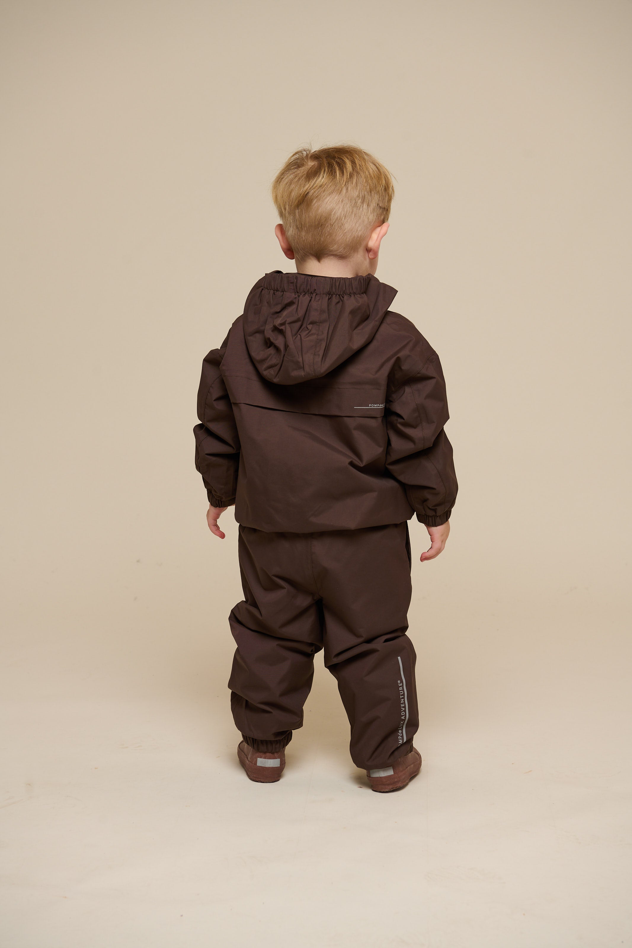Shell-jas met opgestikte zak - Kids - Chocolate | 100499 Luke