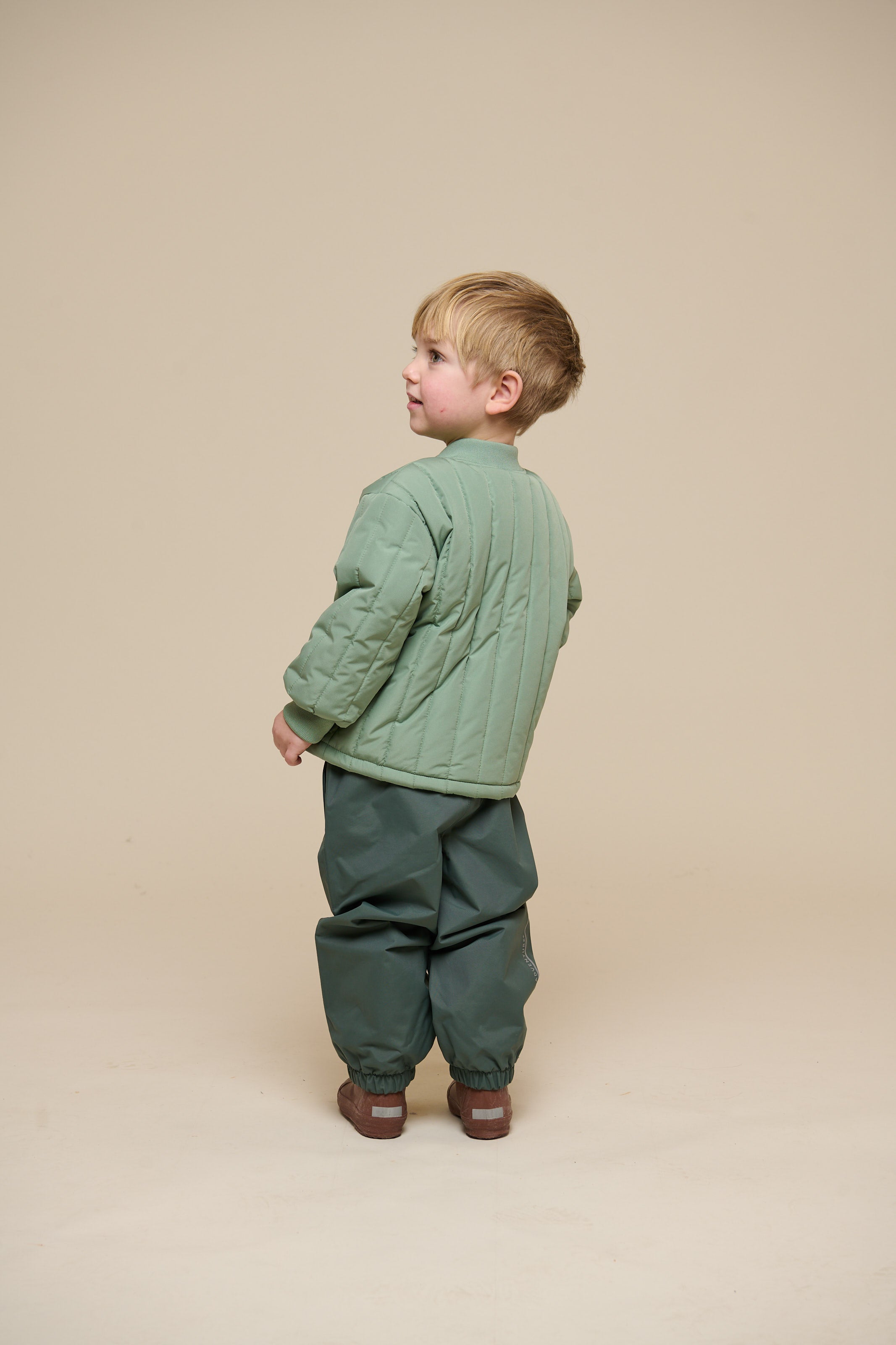Thermische Tech Jas - Kids - Dusty Green | 101112 Athur