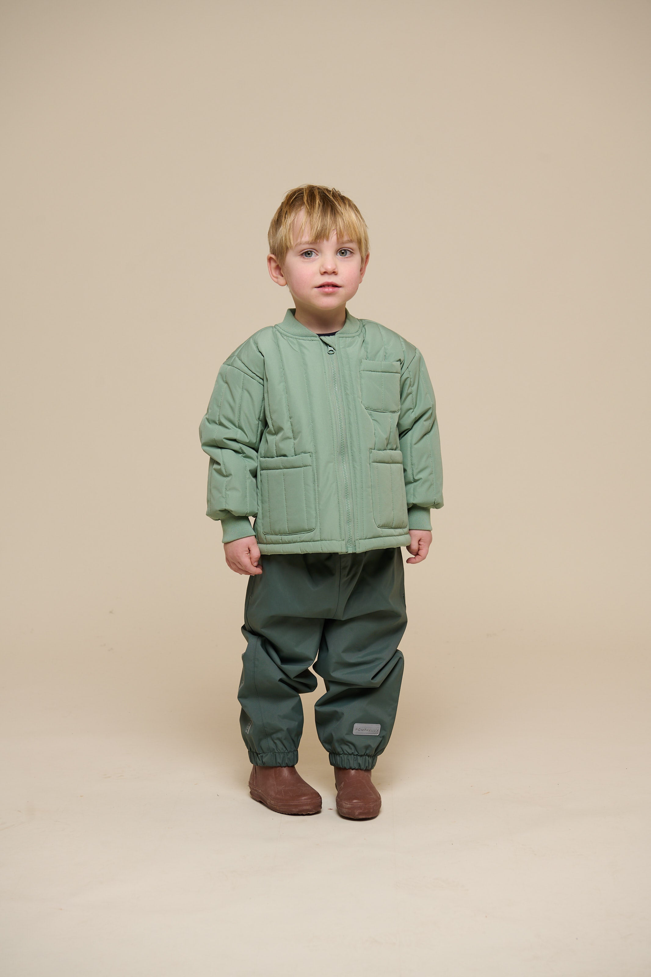 Thermische Tech Jas - Kids - Dusty Green | 101112 Athur