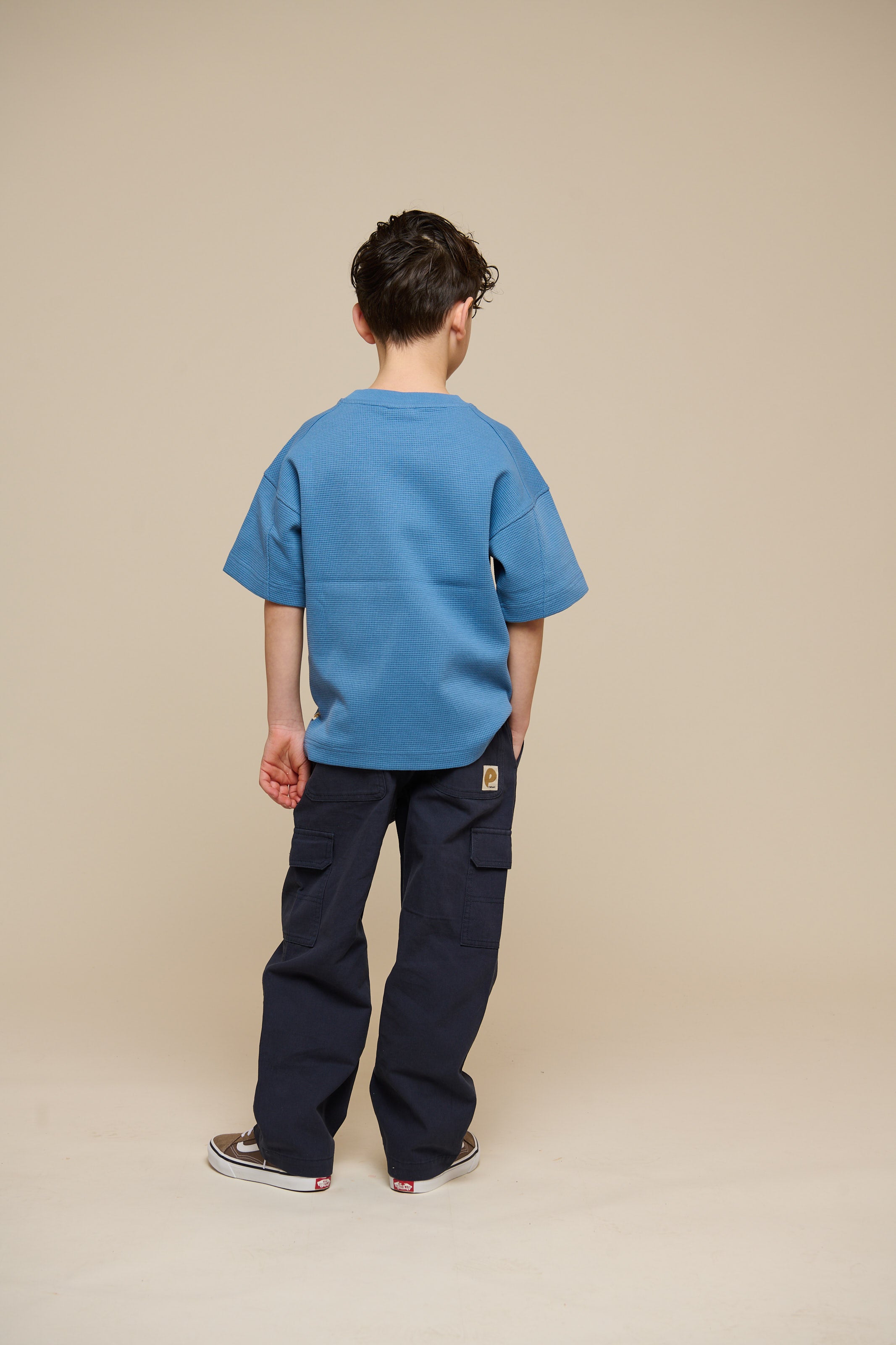 Wafel T-shirt - Tween - Dusty Blue | 101151 Evan