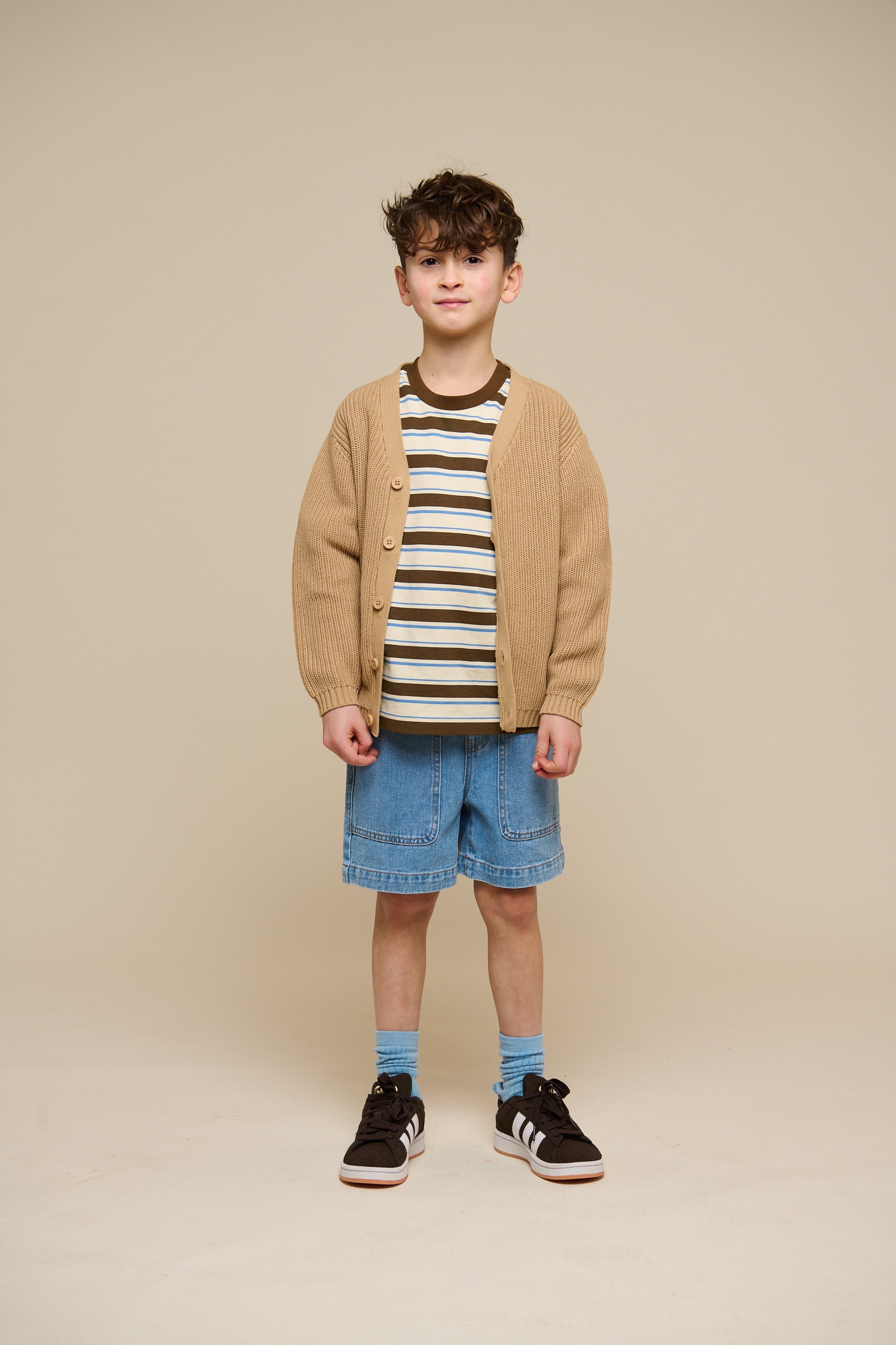 Brioche gebreid vest - Tween - Beige | 101246 Clark