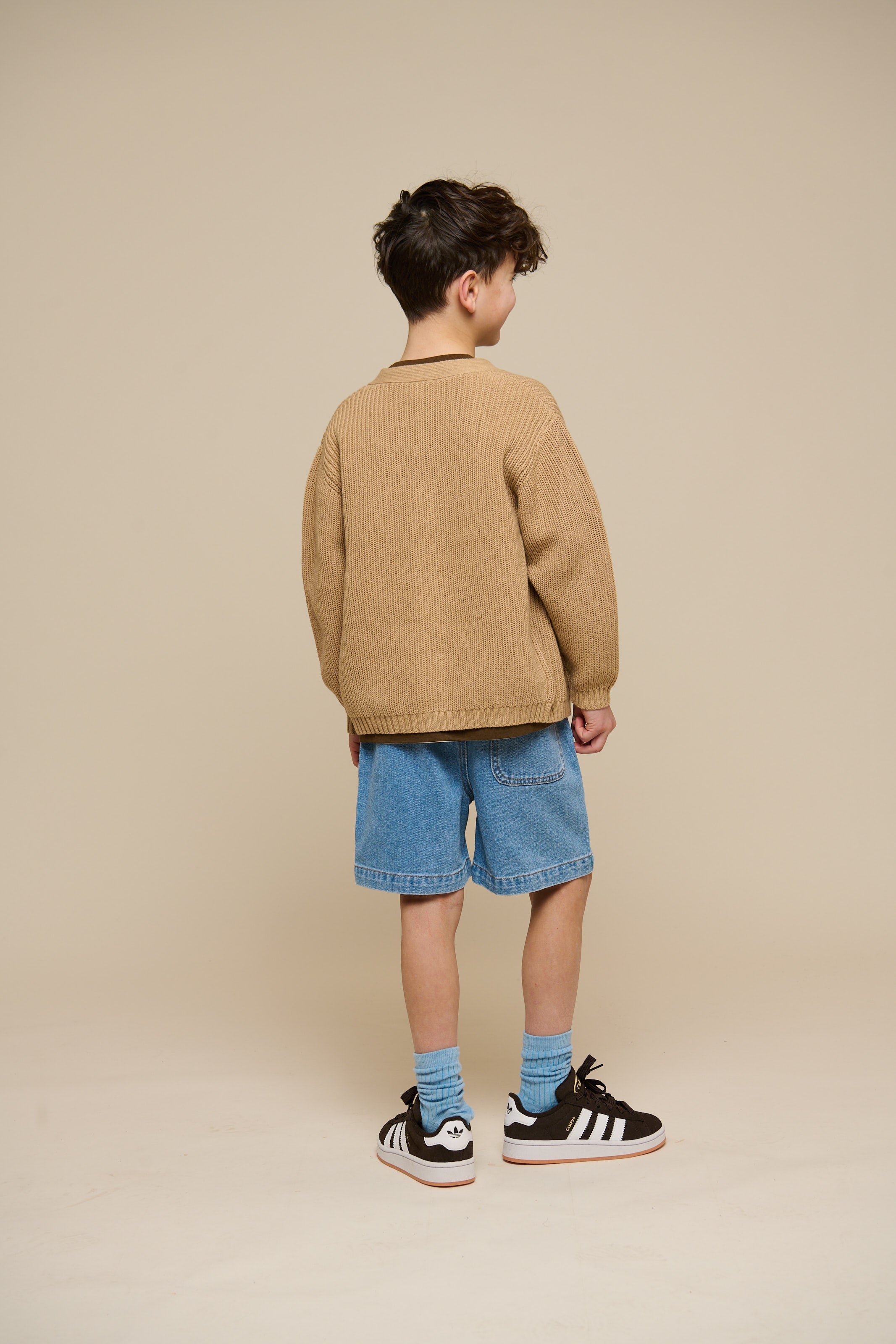 Brioche gebreid vest - Tween - Beige | 101246 Clark