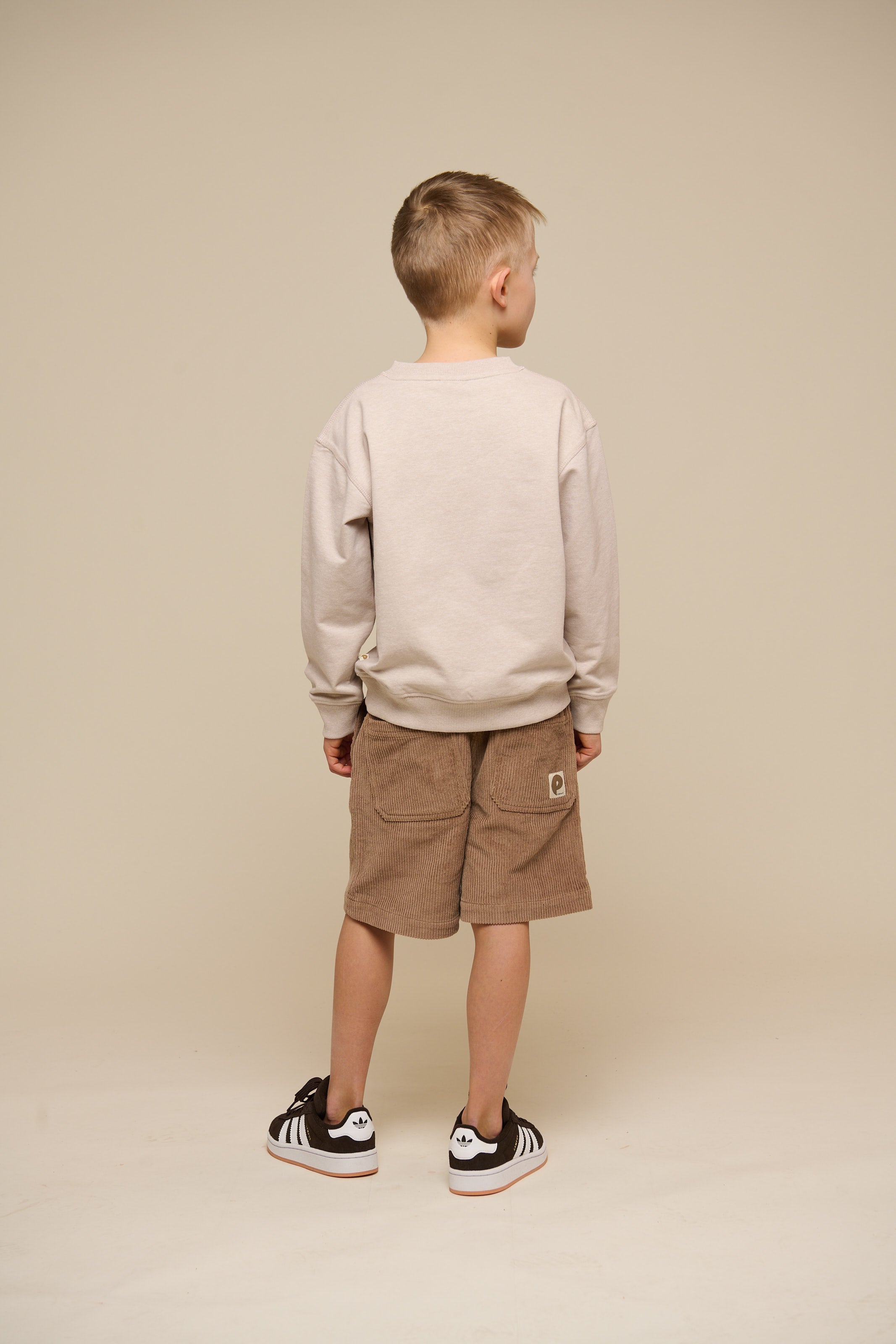 Pull-On Ribfluweel Shorts - Tween - Khaki | 101103 Tobias