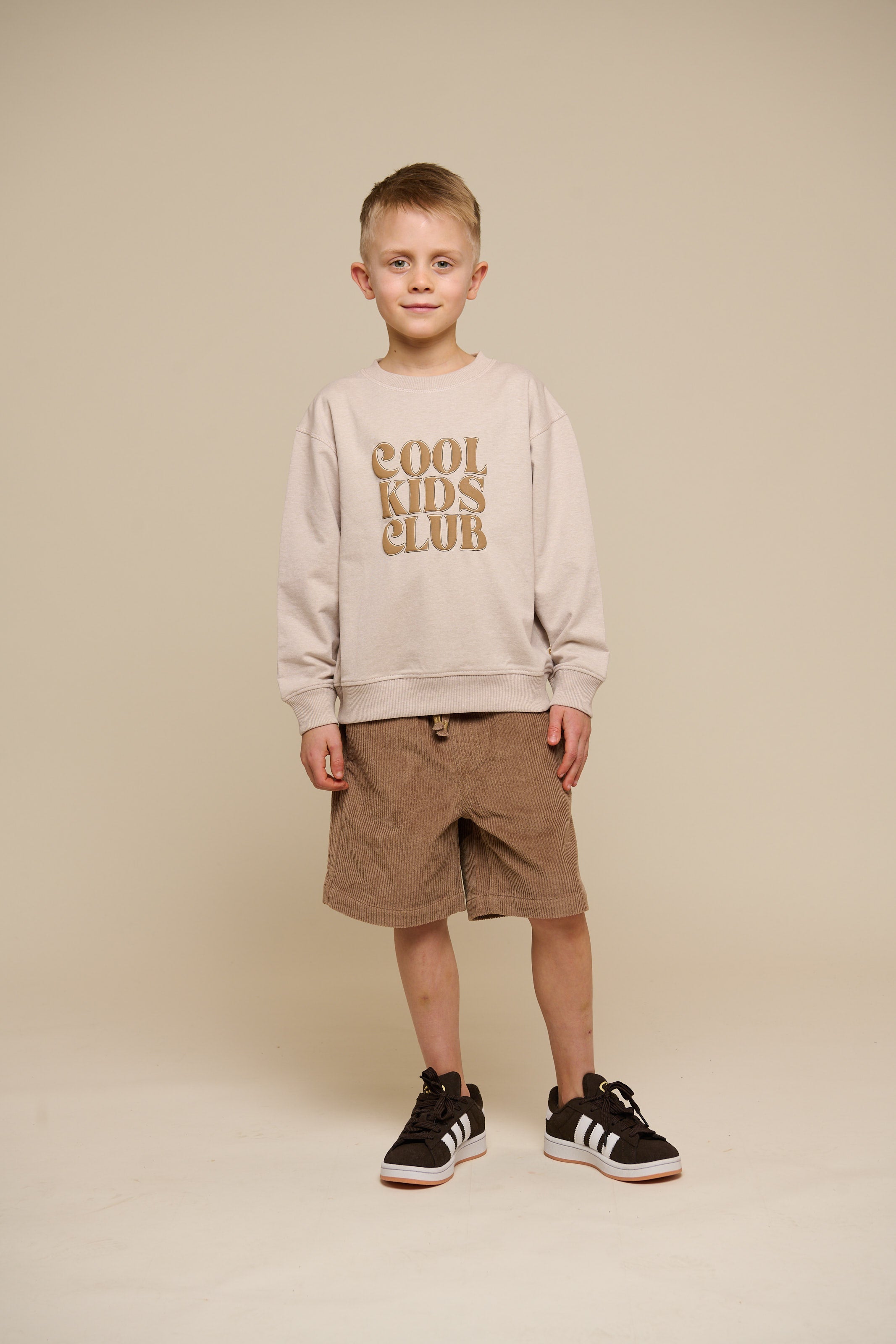 Pull-On Ribfluweel Shorts - Tween - Khaki | 101103 Tobias