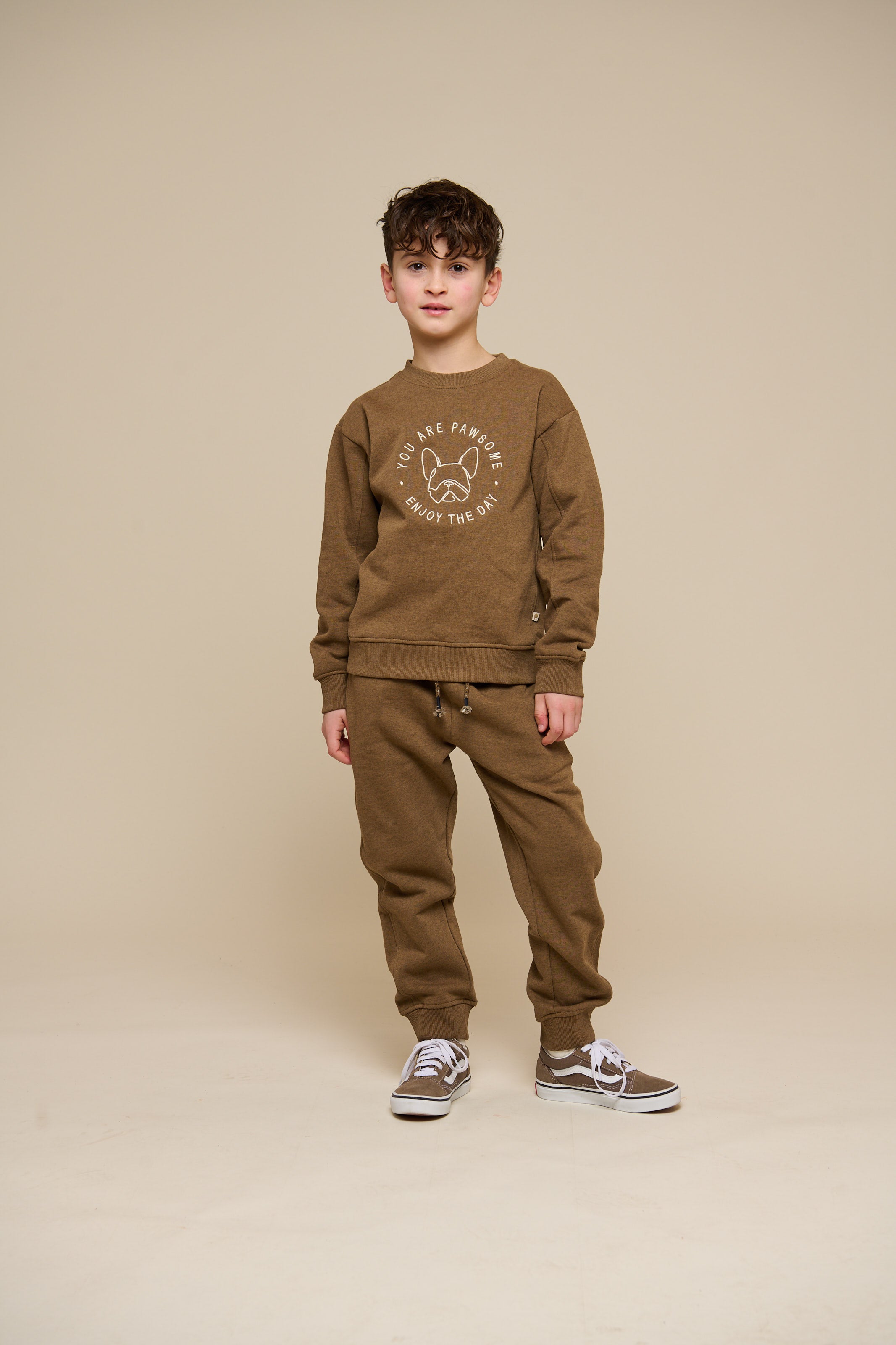 Zweetbroek - Tween - Coffe Melange | 100897 Justin