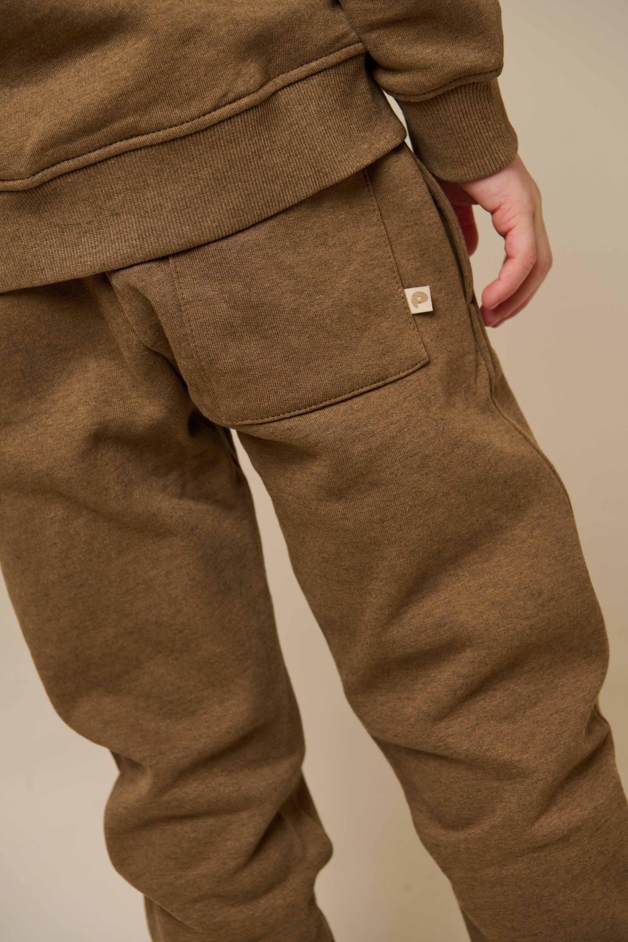 Zweetbroek - Tween - Coffe Melange | 100897 Justin