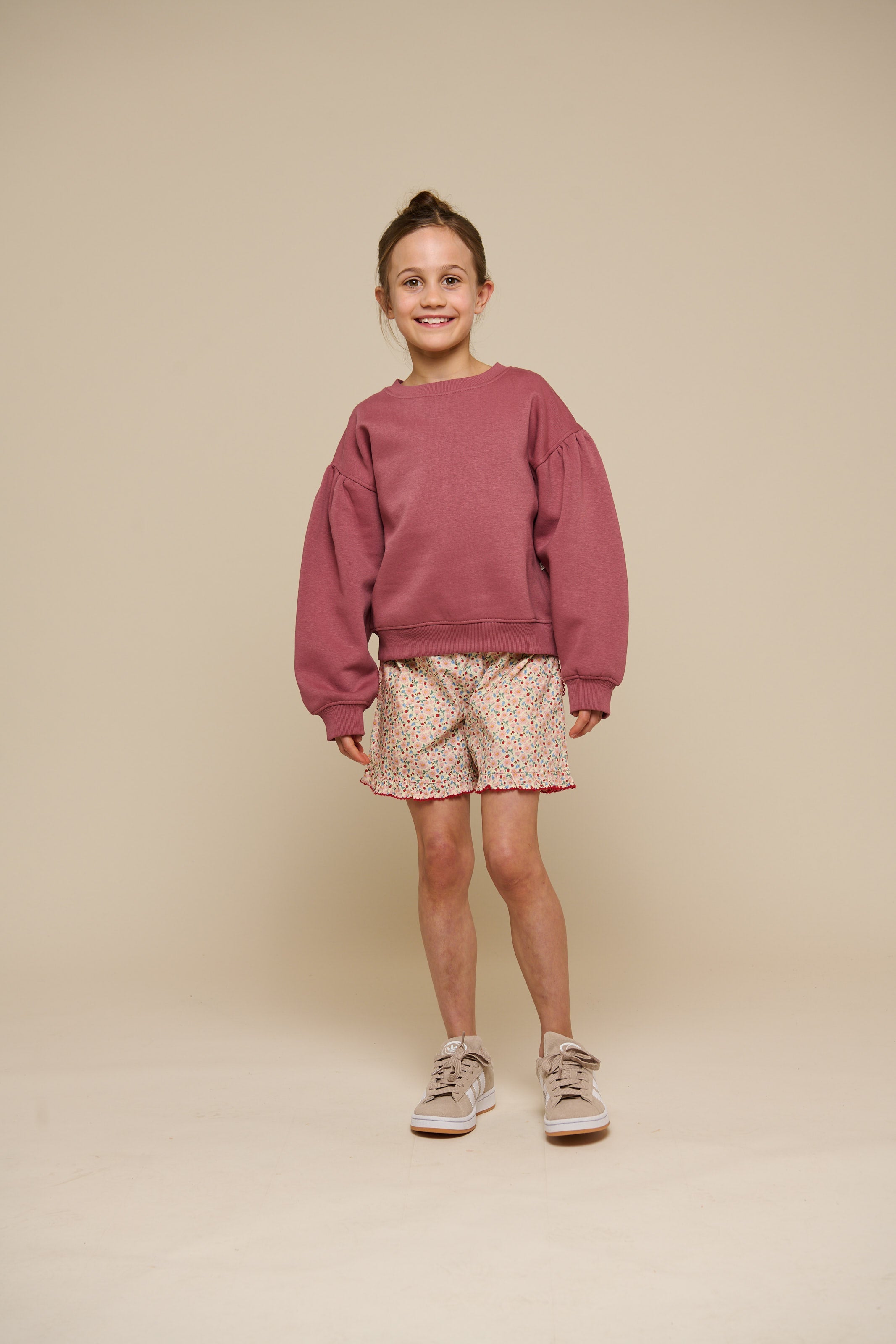Sweatshirt met strikdetail - Tween - Vintage Red | 100813 Ruth