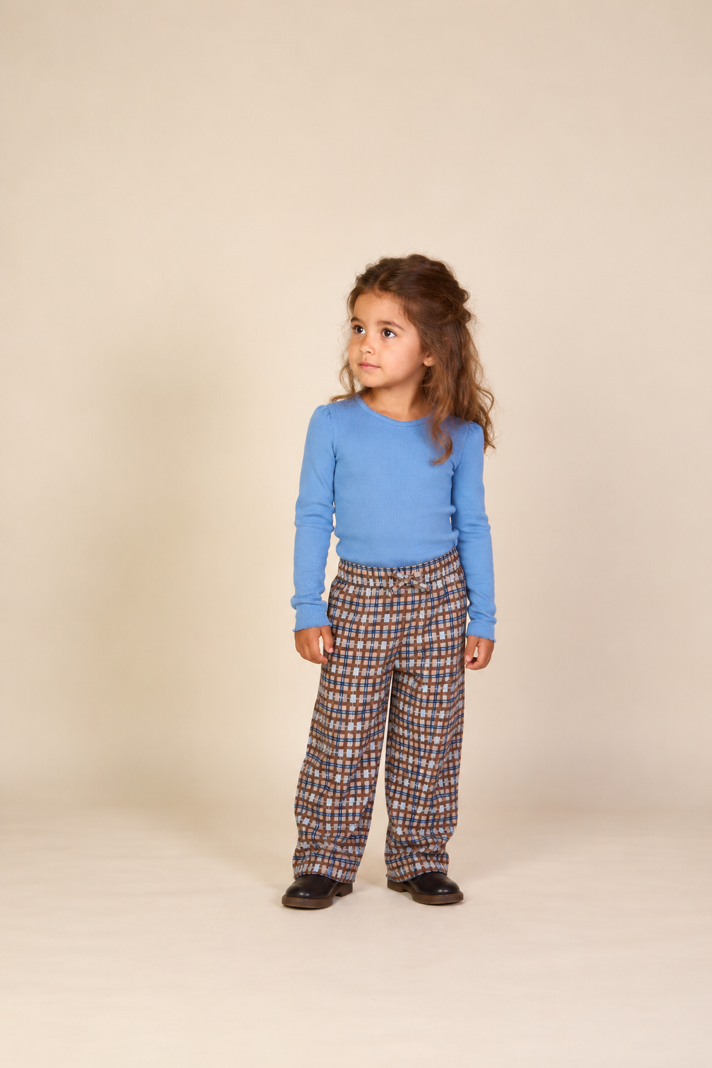 Geribd langarmshirt in modalmix Kids - Dusty Blue | 101563 Lottie