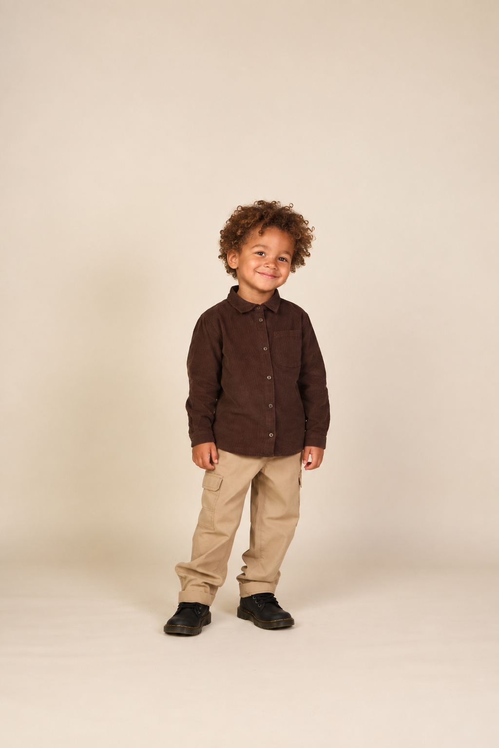 Corduroy overshirt Kids - Dark Brown | 101655 Jonny