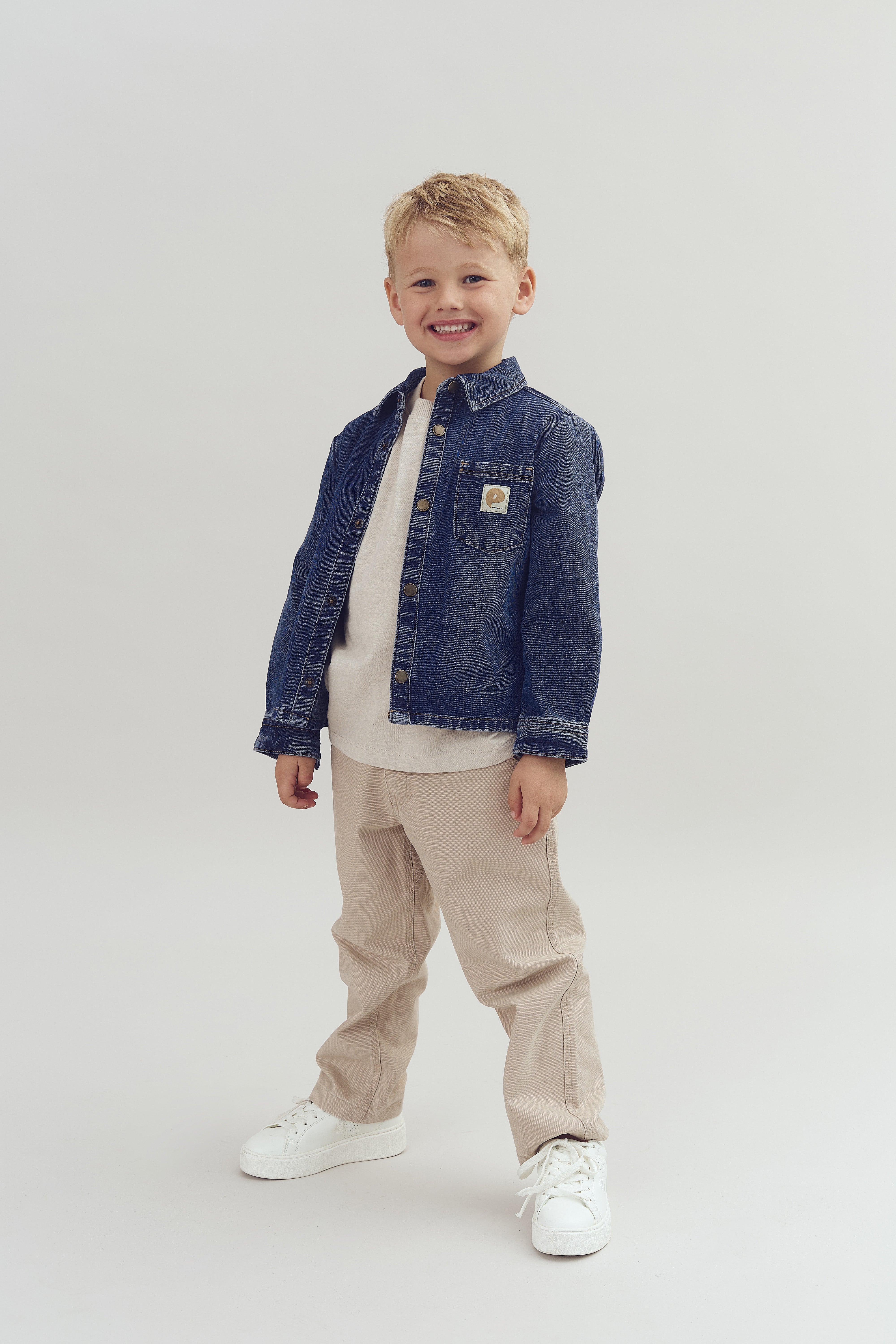 Denim overhemd - Kids - Dark Blue Denim