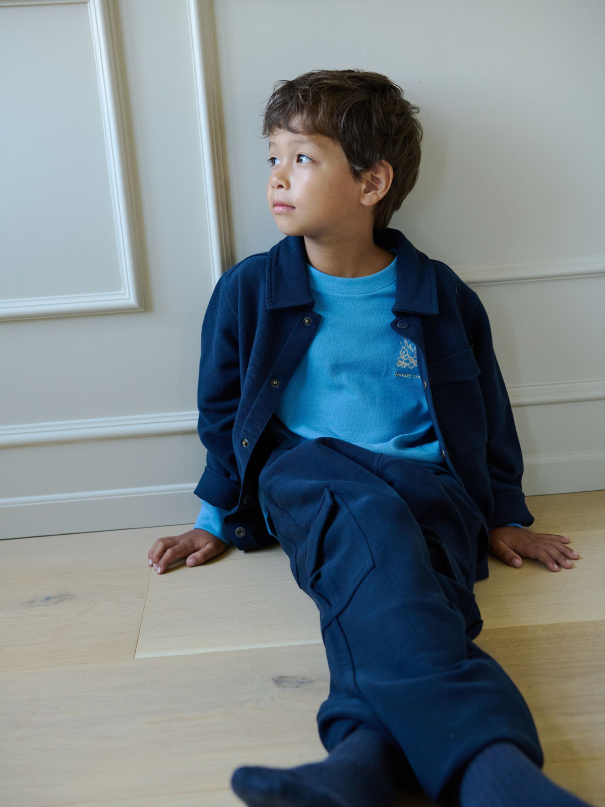 Textured Sweat Cargo Joggers - Tween - Navy | 101511 Wilder