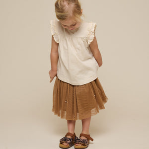 Jersey blouse met Ric Rac Ruche - Kids - Offwhite | 101040 Gabriella