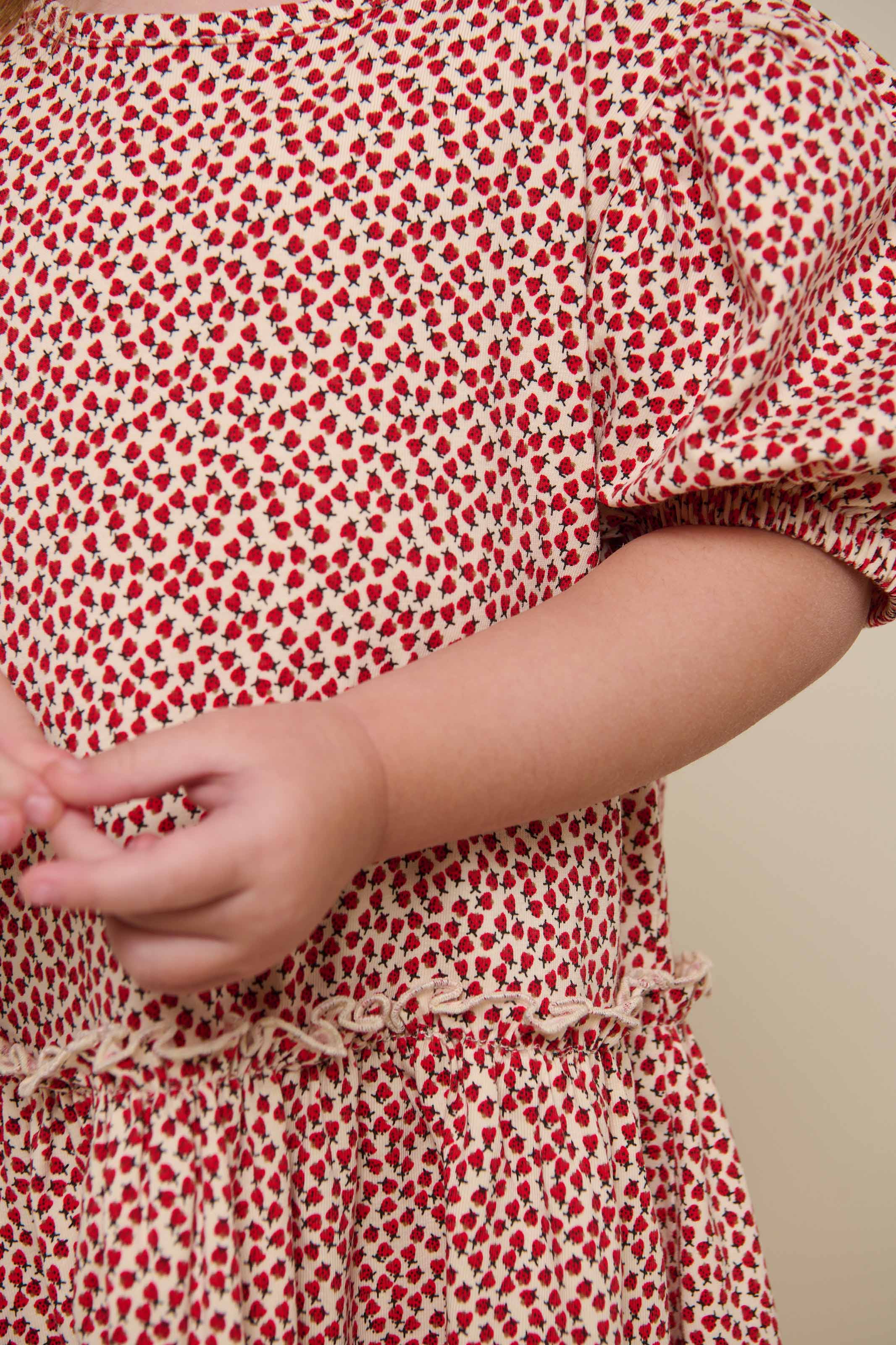 Jersey jurk - Kids - Cherry Red | 101225 Lea